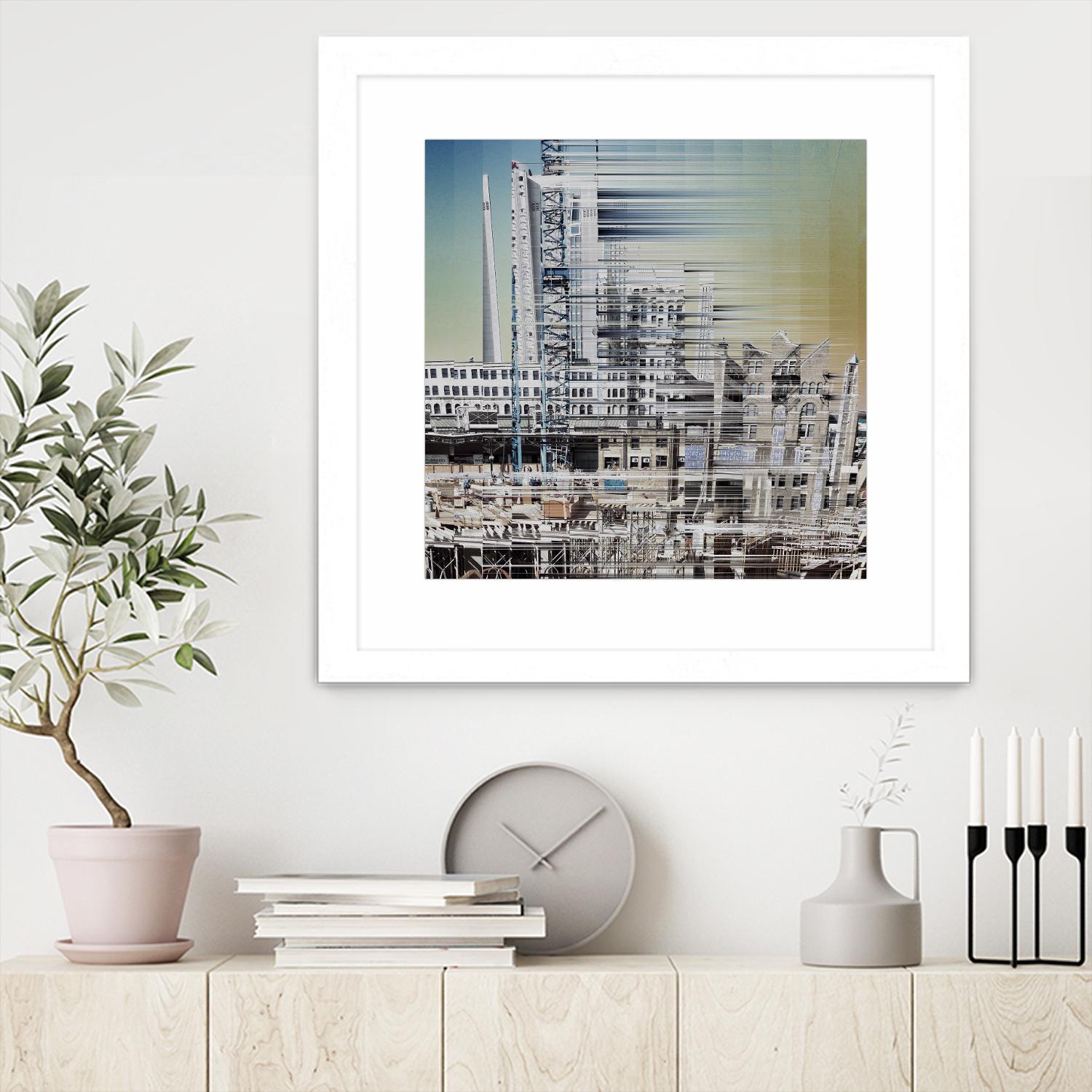 Urban Abstract 6 by Jean-François Dupuis on GIANT ART - beige linear factory