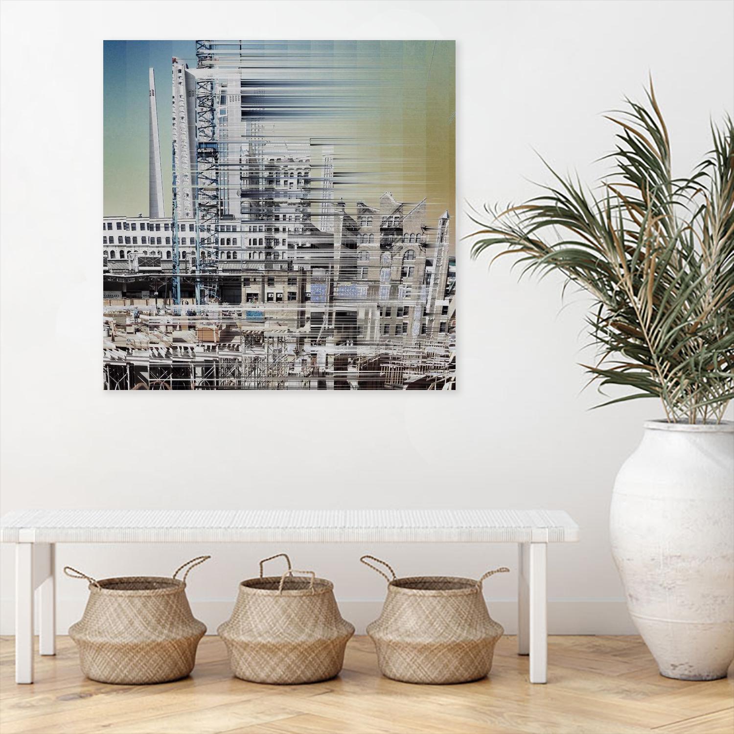 Urban Abstract 6 by Jean-François Dupuis on GIANT ART - beige linear factory