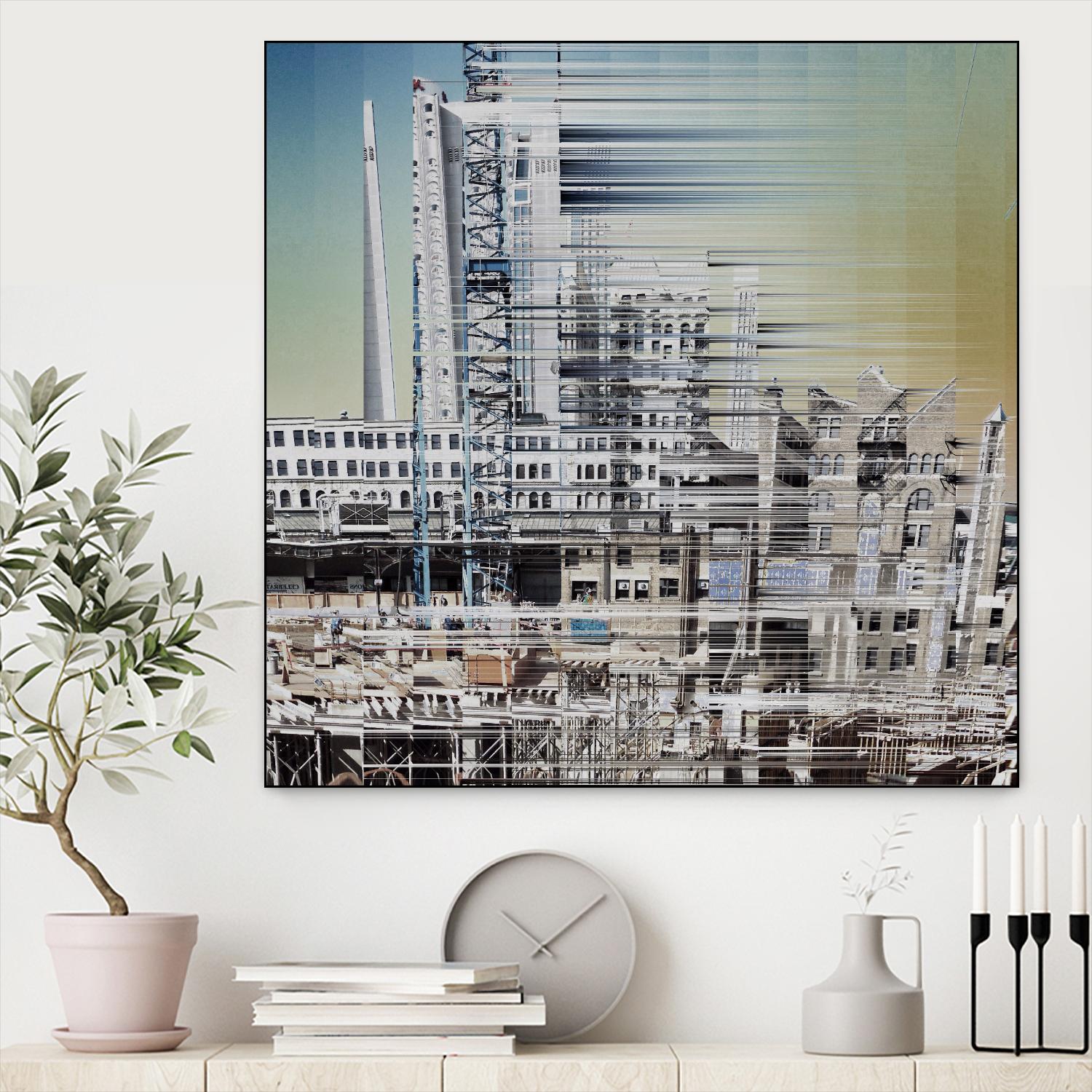 Urban Abstract 6 by Jean-François Dupuis on GIANT ART - beige linear factory