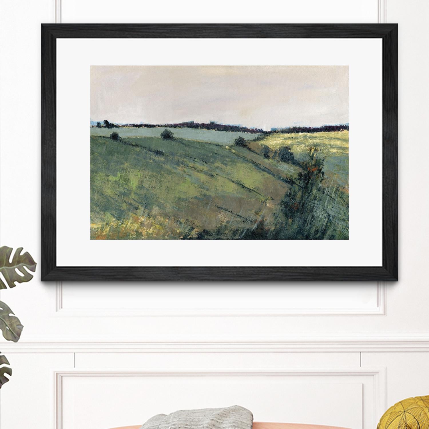 Paysage contemporain-2 by Jacques Clément on GIANT ART - green landscape artistes du québec