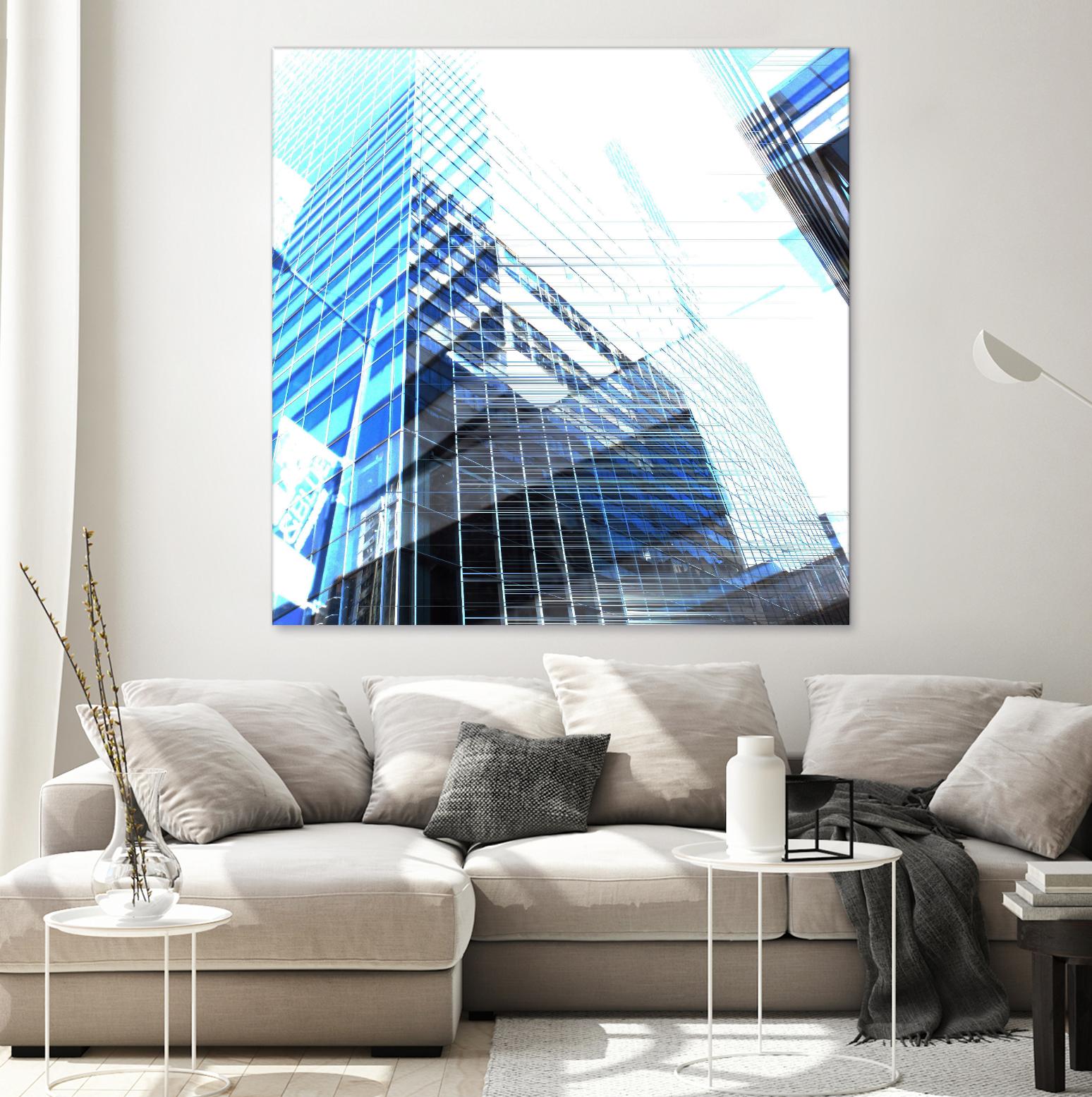 Urban Distortion II by Jean-François Dupuis on GIANT ART - white city scene superposition