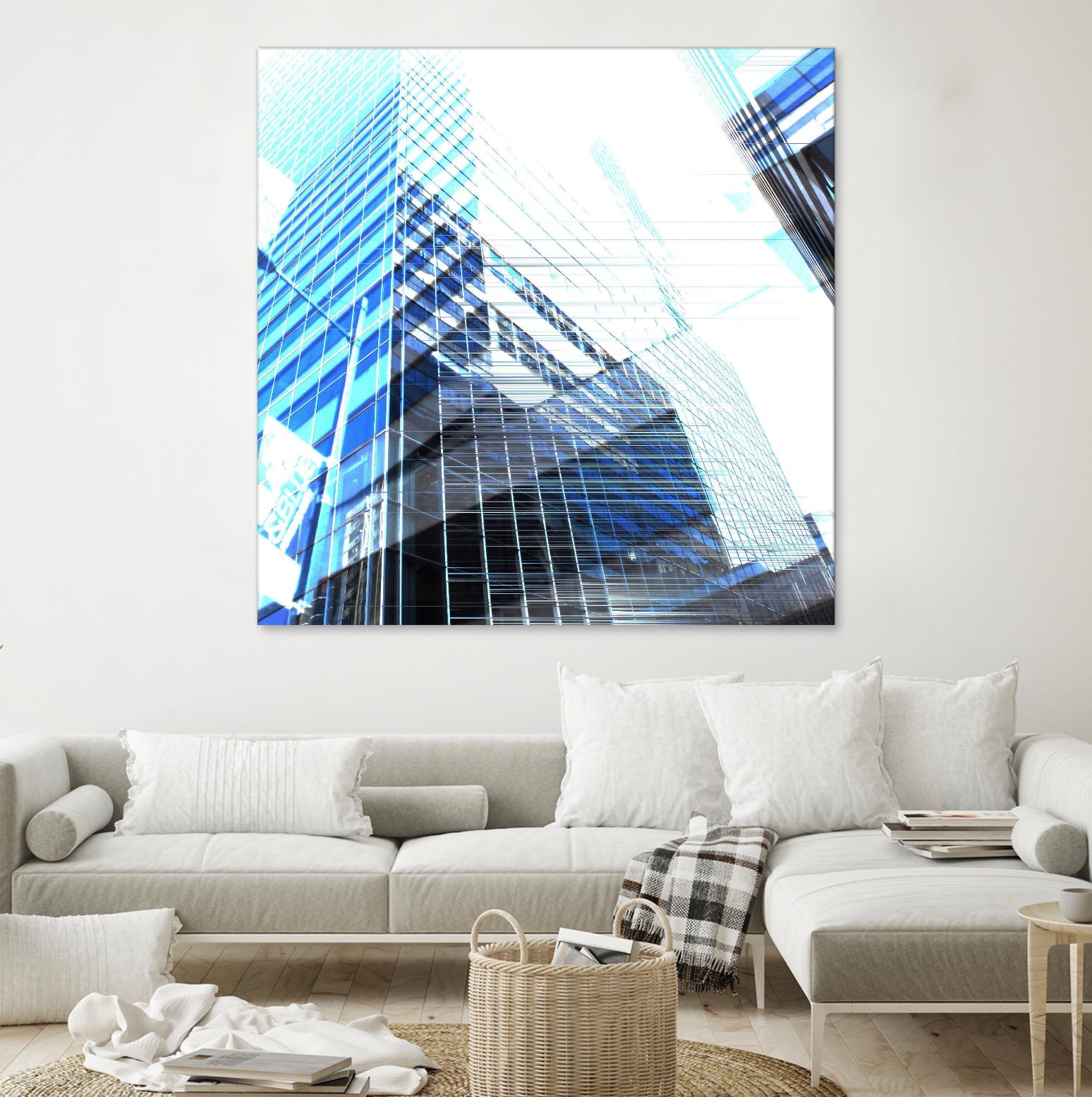 Urban Distortion II by Jean-François Dupuis on GIANT ART - white city scene superposition