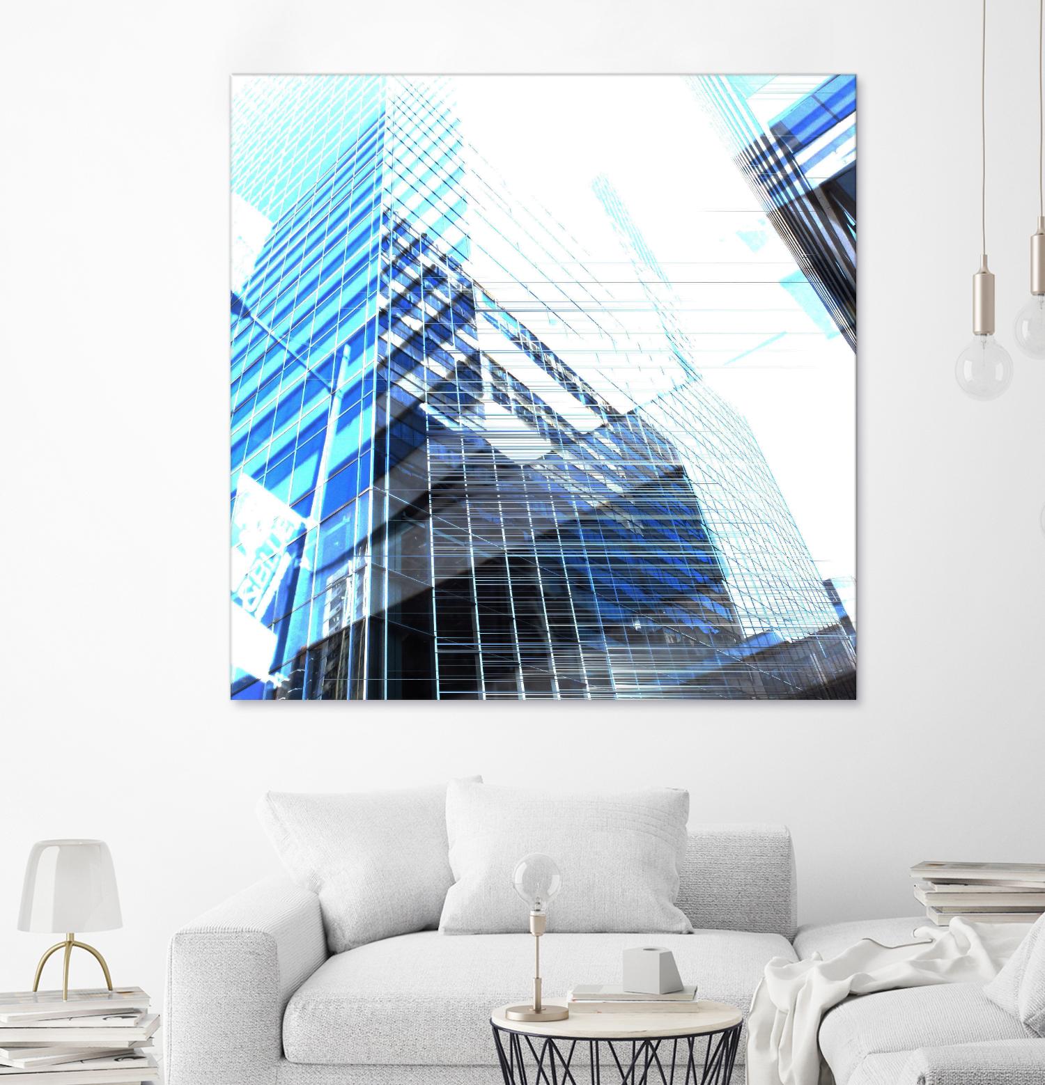 Urban Distortion II by Jean-François Dupuis on GIANT ART - white city scene superposition