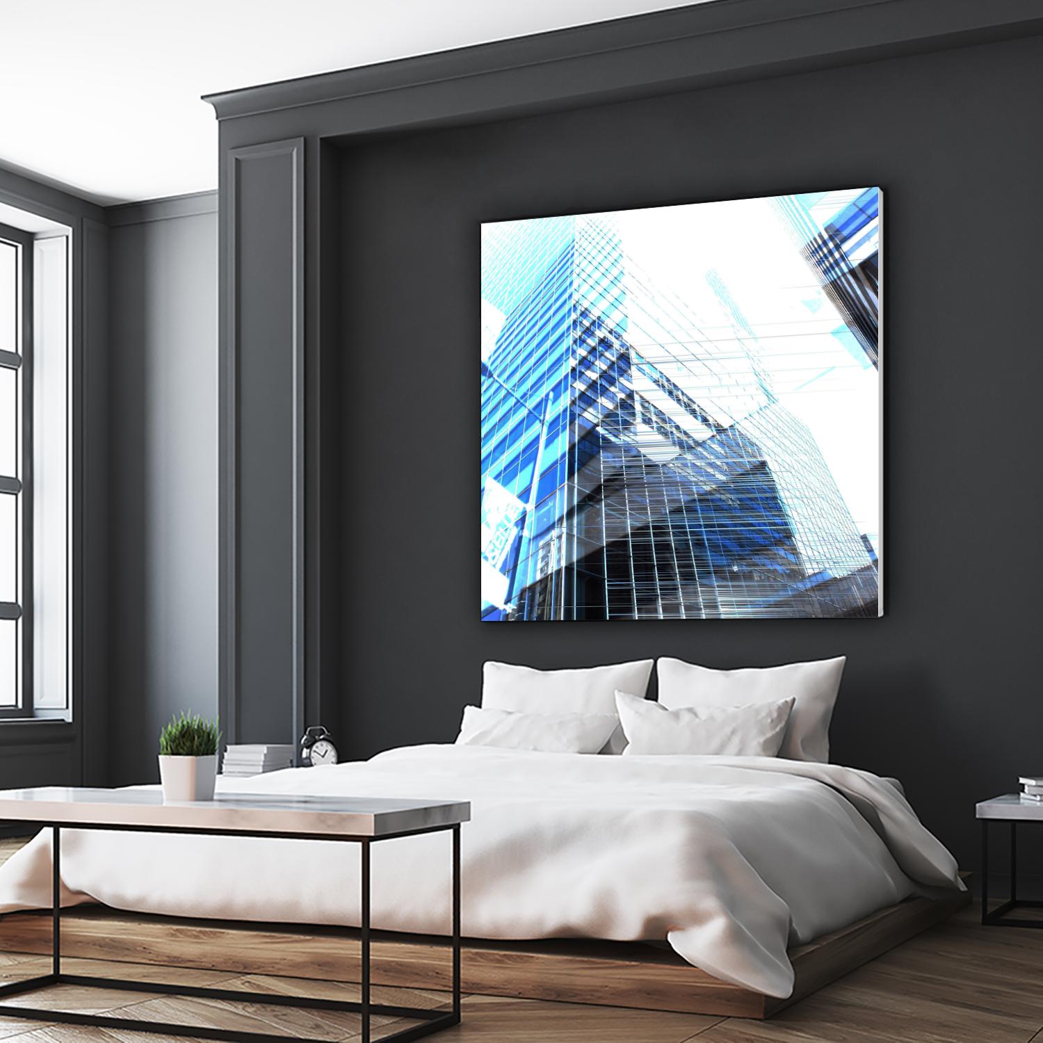 Urban Distortion II by Jean-François Dupuis on GIANT ART - white city scene superposition