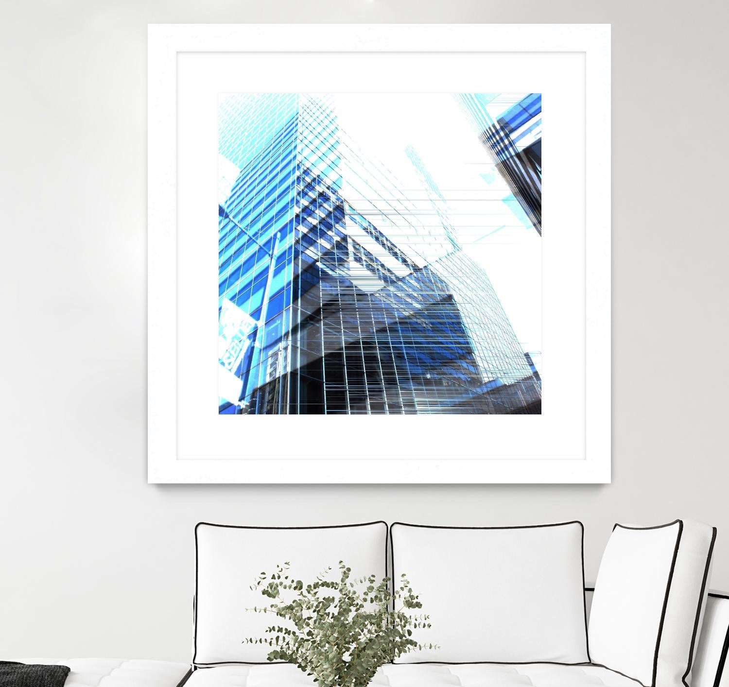 Urban Distortion II by Jean-François Dupuis on GIANT ART - white city scene superposition