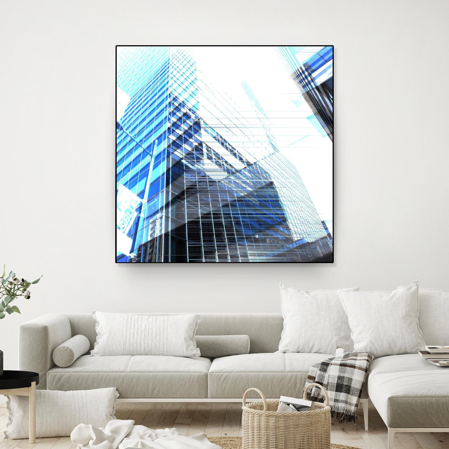 Urban Distortion II by Jean-François Dupuis on GIANT ART - white city scene superposition