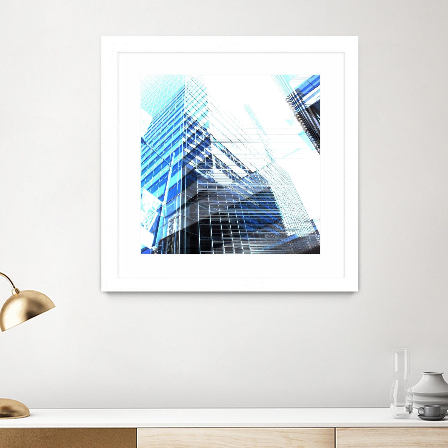 Urban Distortion II by Jean-François Dupuis on GIANT ART - white city scene superposition