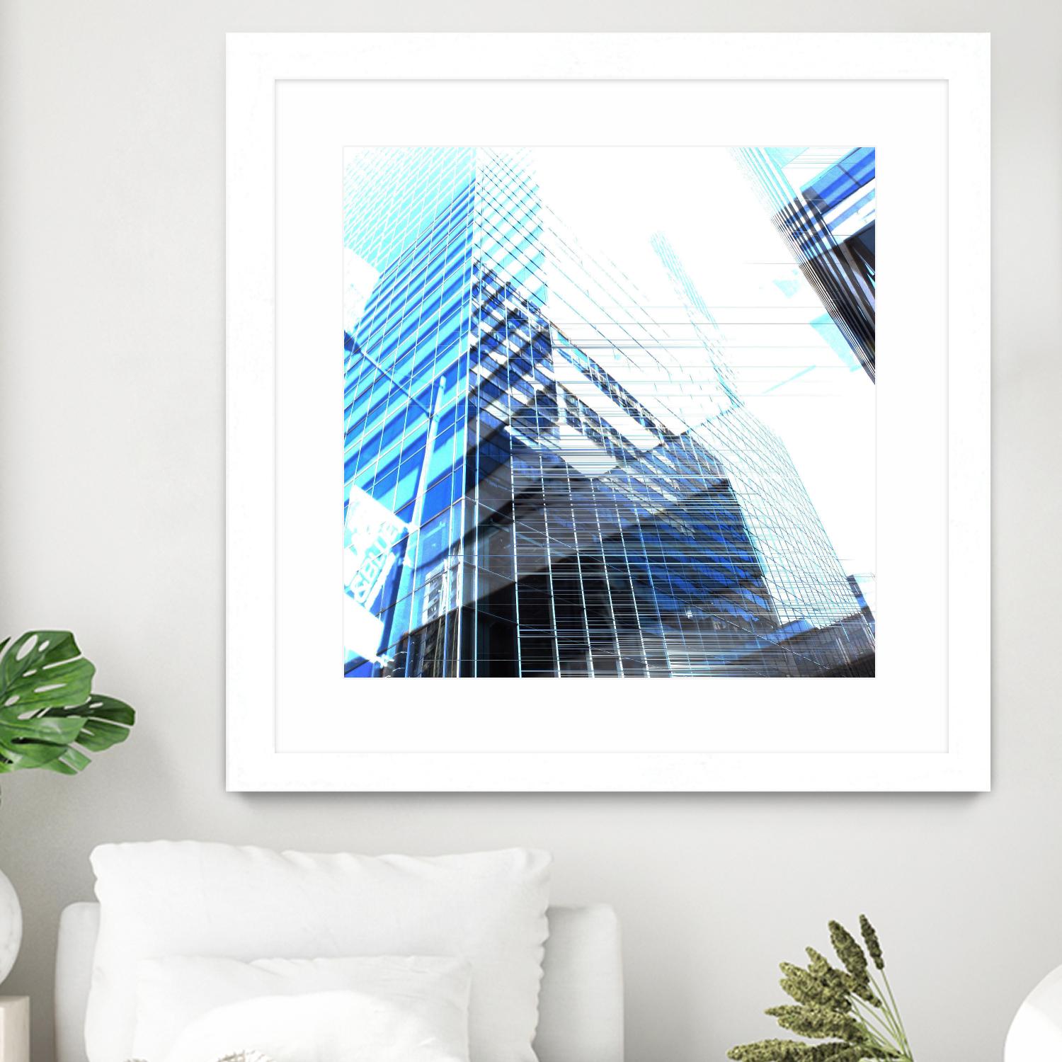 Urban Distortion II by Jean-François Dupuis on GIANT ART - white city scene superposition