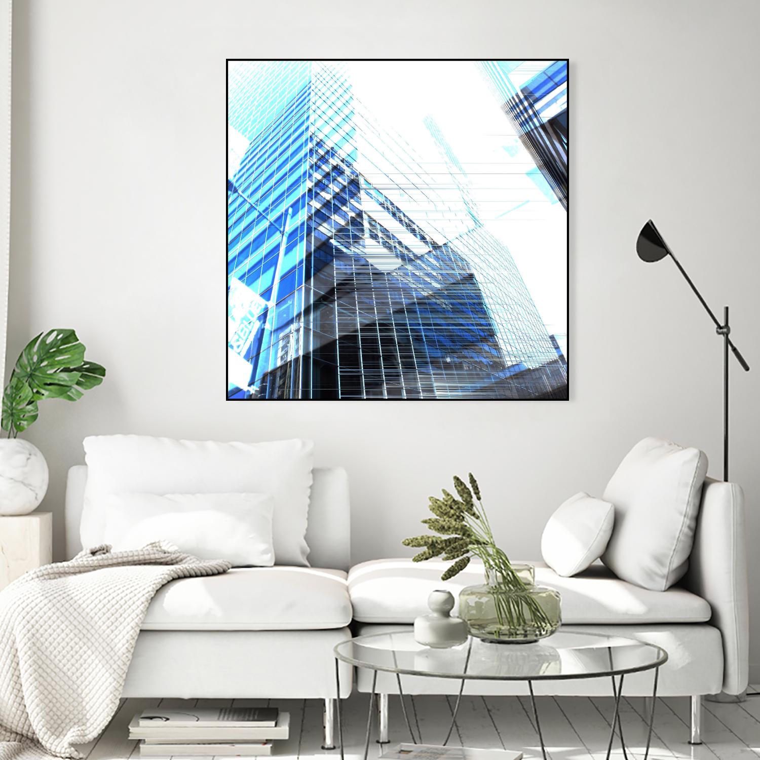 Urban Distortion II by Jean-François Dupuis on GIANT ART - white city scene superposition