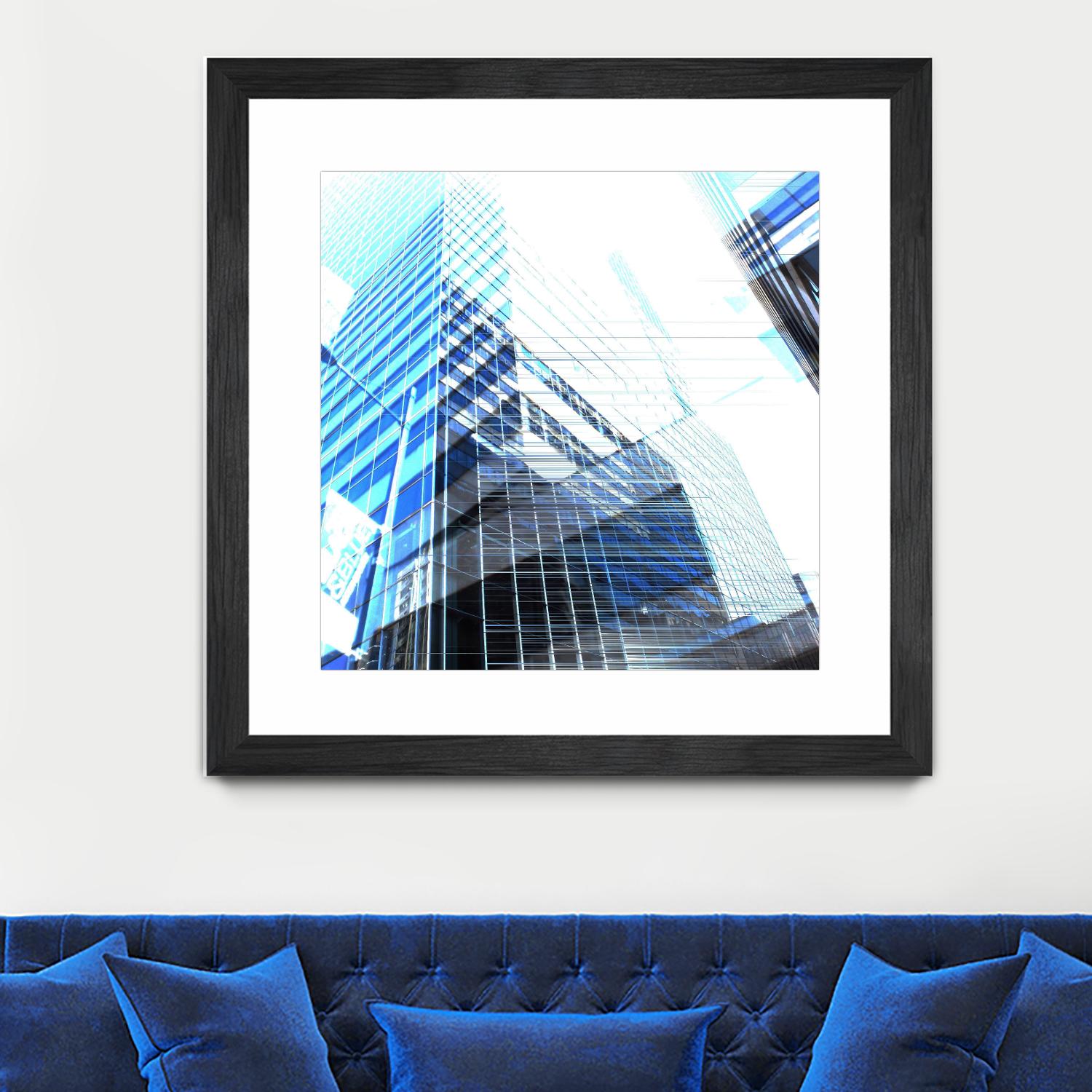 Urban Distortion II by Jean-François Dupuis on GIANT ART - white city scene superposition