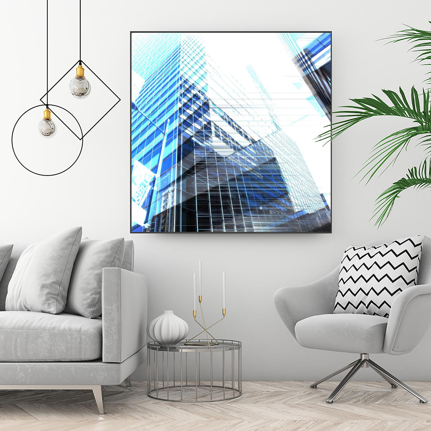 Urban Distortion II by Jean-François Dupuis on GIANT ART - white city scene superposition