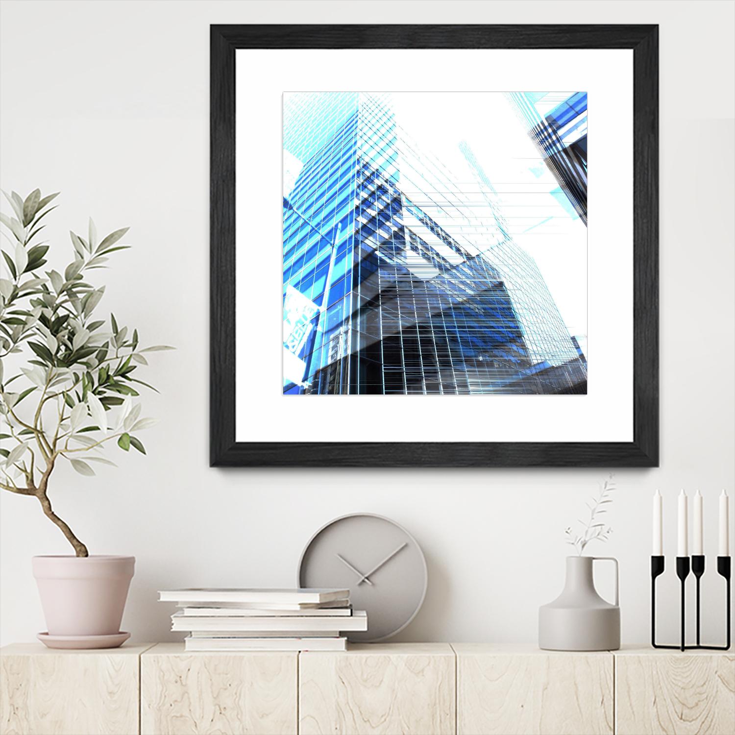 Urban Distortion II by Jean-François Dupuis on GIANT ART - white city scene superposition