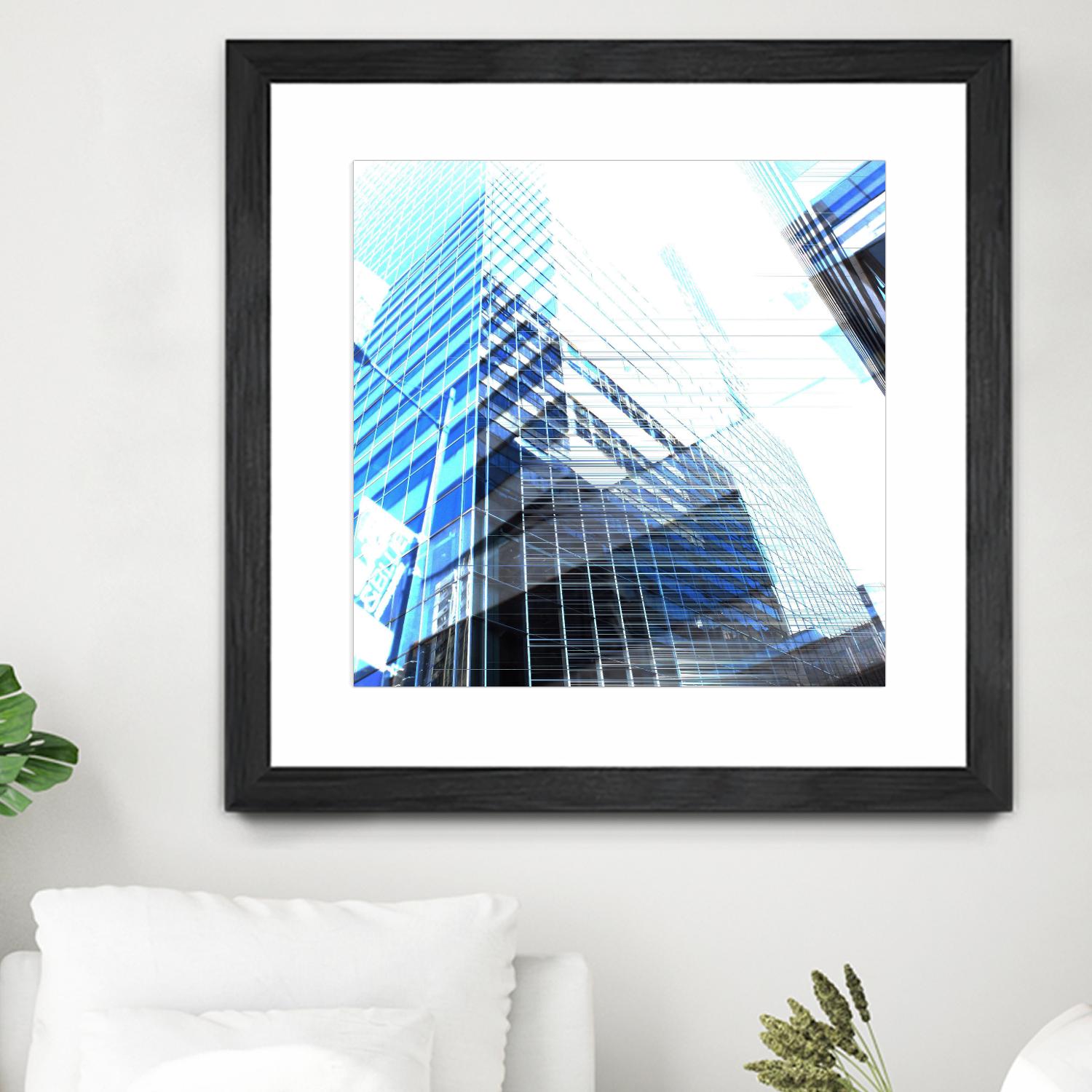 Urban Distortion II by Jean-François Dupuis on GIANT ART - white city scene superposition