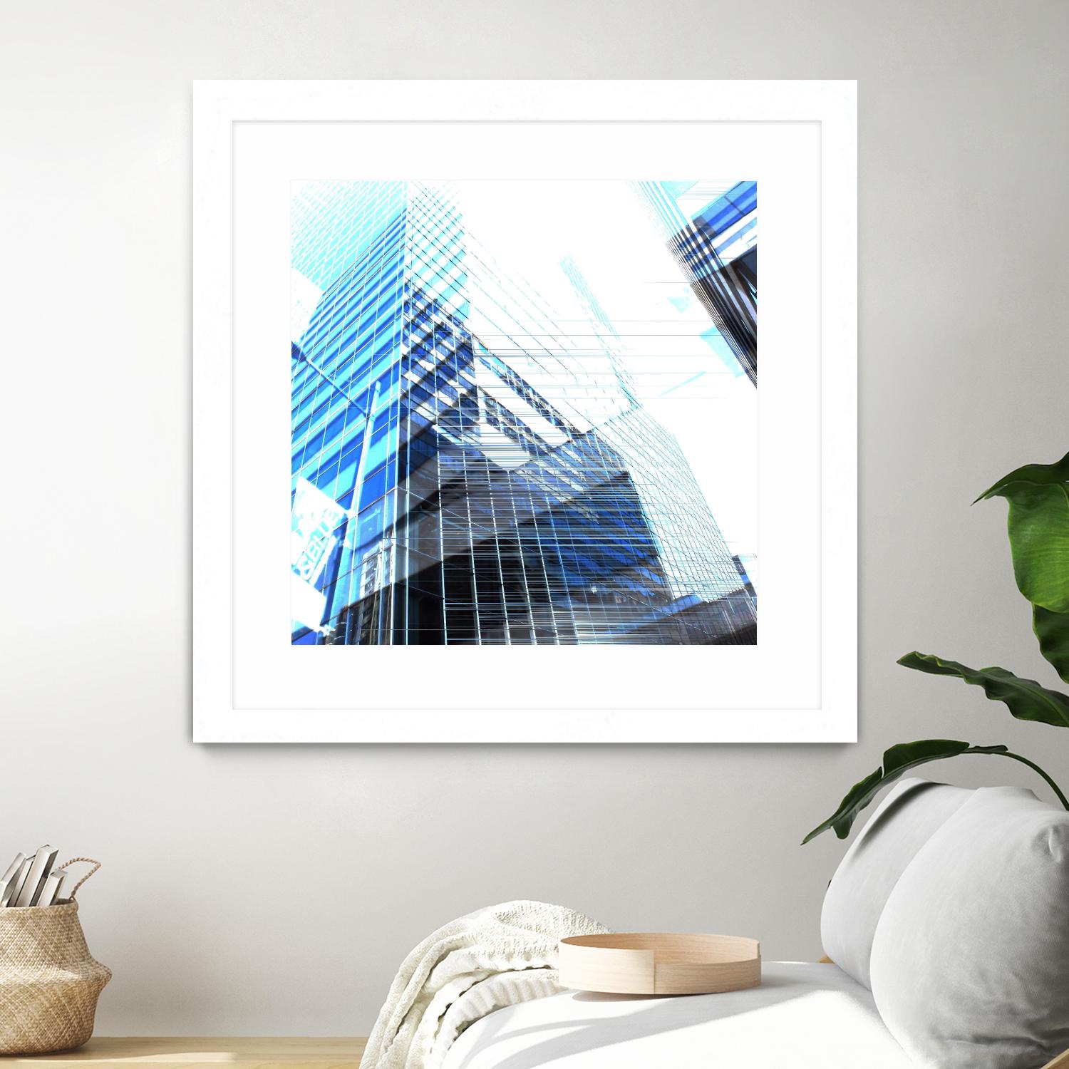 Urban Distortion II by Jean-François Dupuis on GIANT ART - white city scene superposition