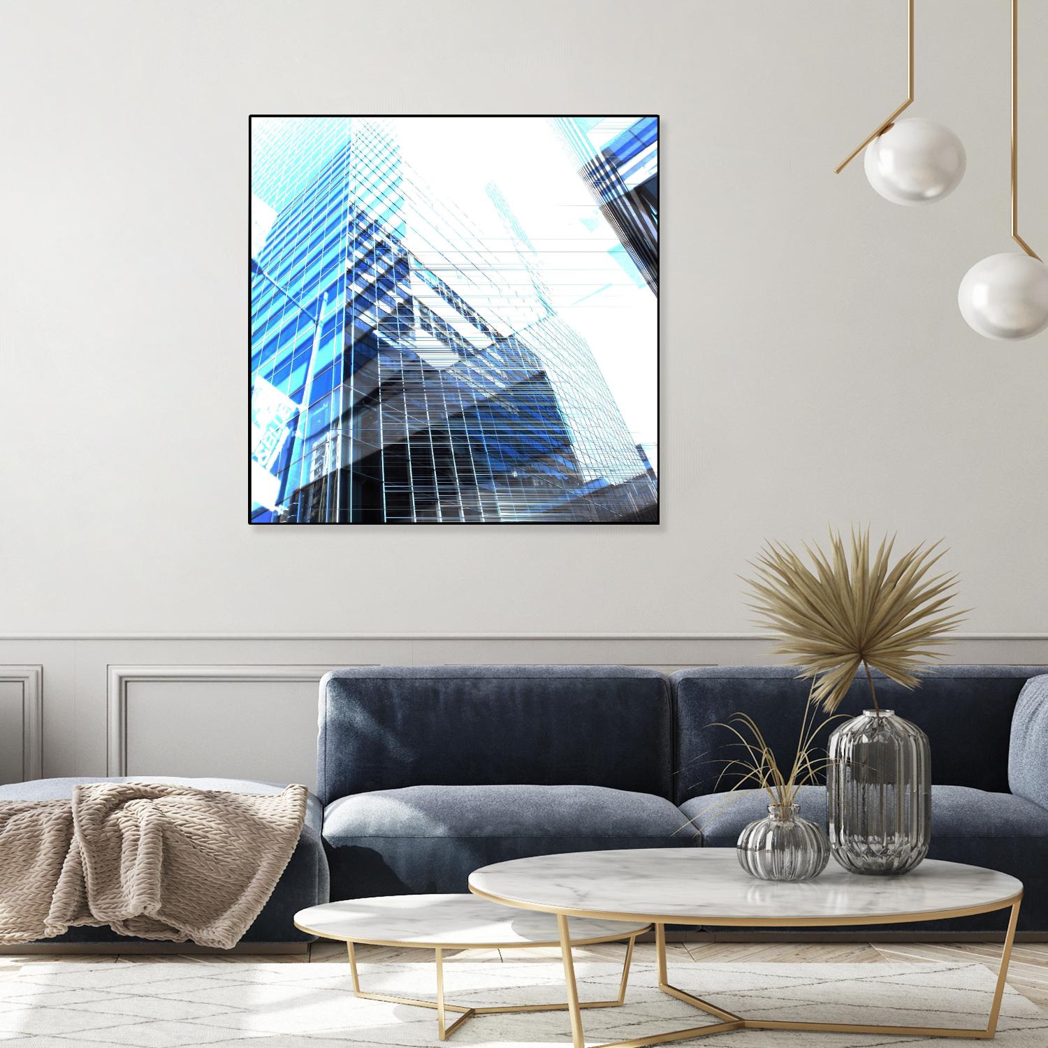 Urban Distortion II by Jean-François Dupuis on GIANT ART - white city scene superposition