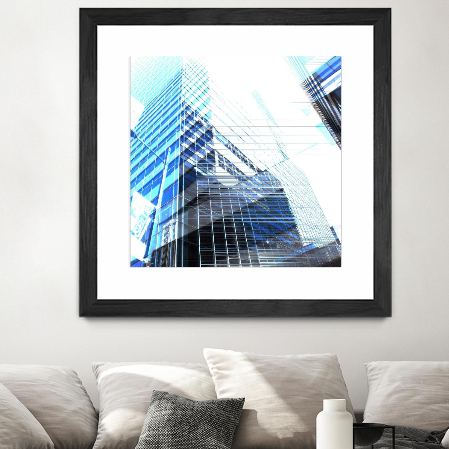 Urban Distortion II by Jean-François Dupuis on GIANT ART - white city scene superposition