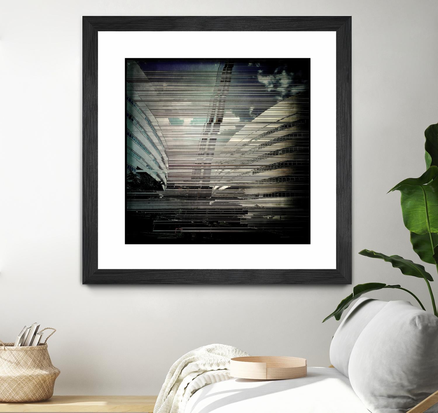 Urban Distrotion IV by Jean-François Dupuis on GIANT ART - white city scene vibration