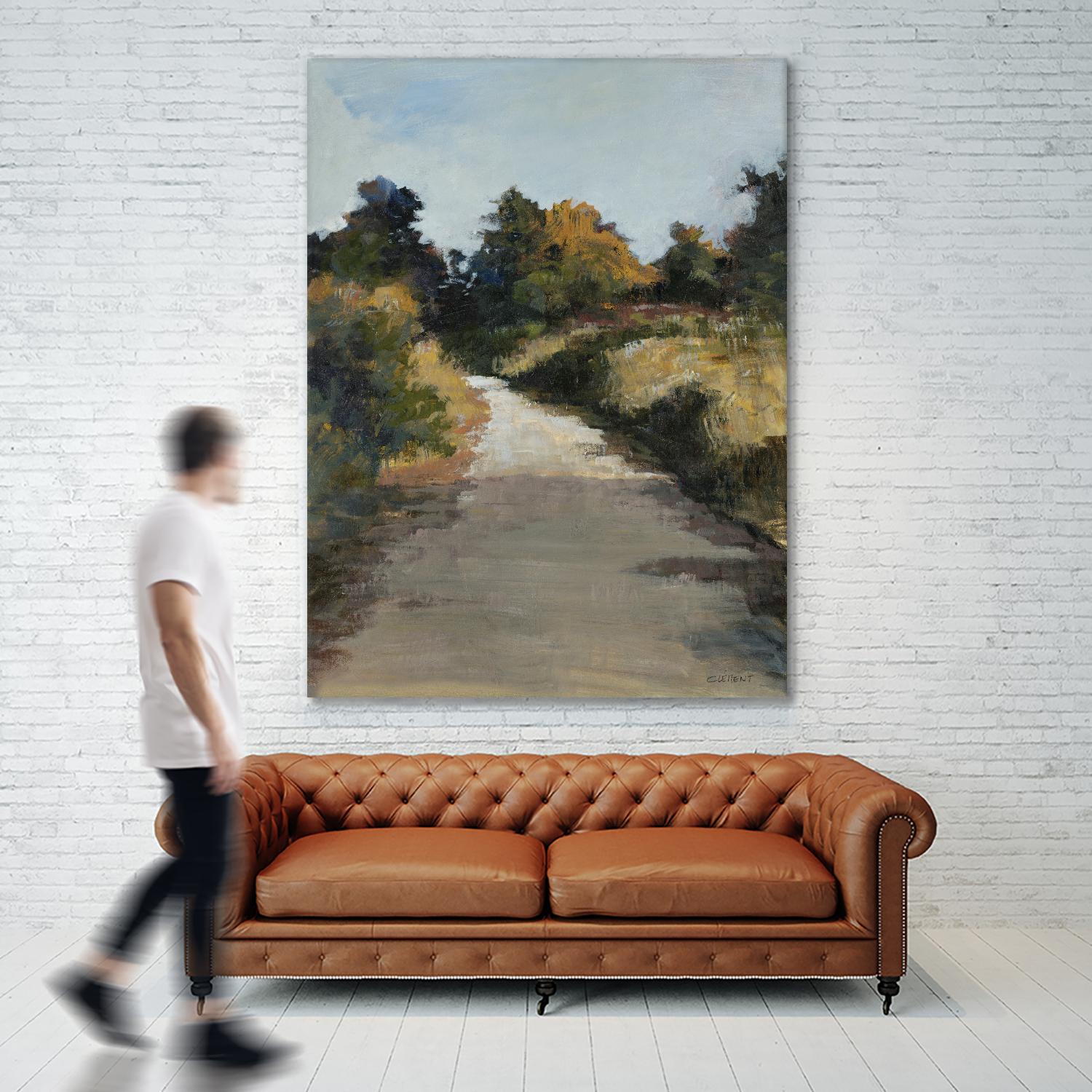 Secret Path by Jacques Clement on GIANT ART - beige landscape route