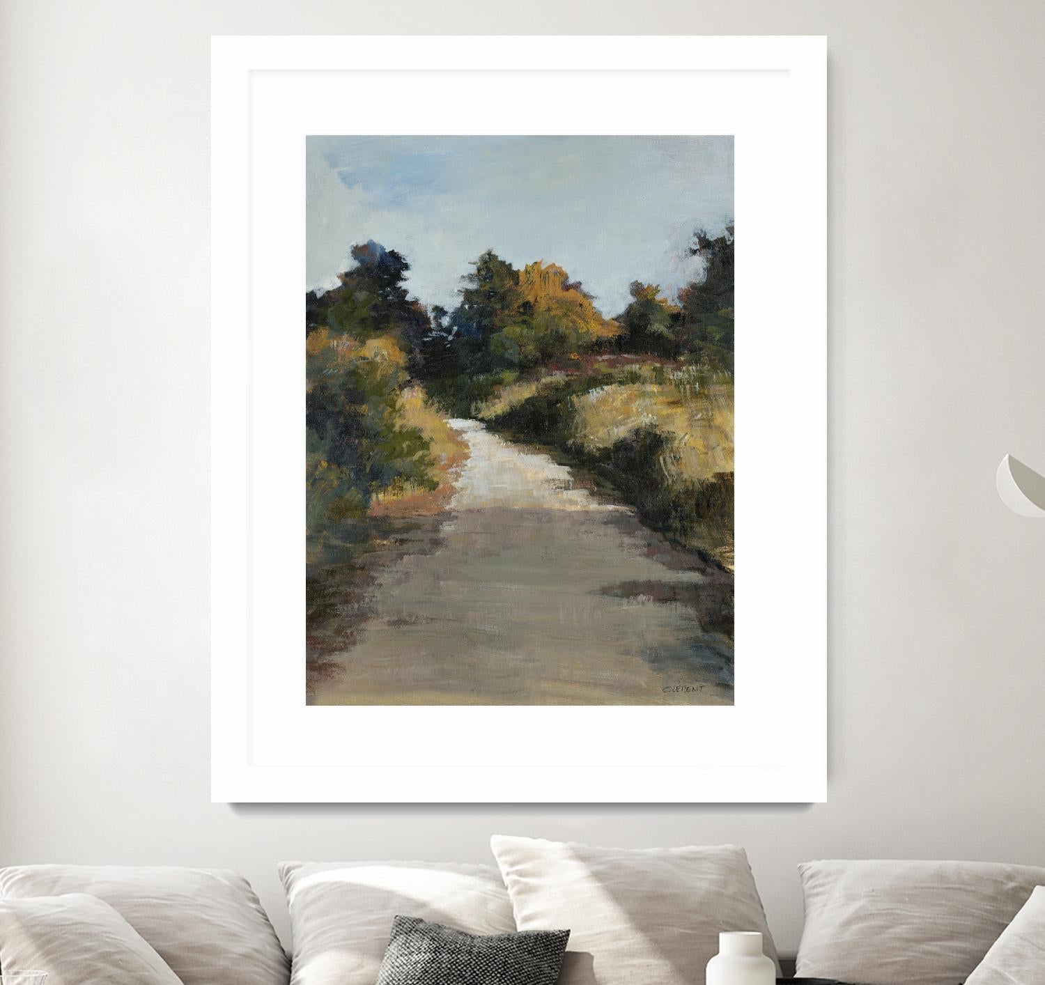 Secret Path by Jacques Clement on GIANT ART - beige landscape route