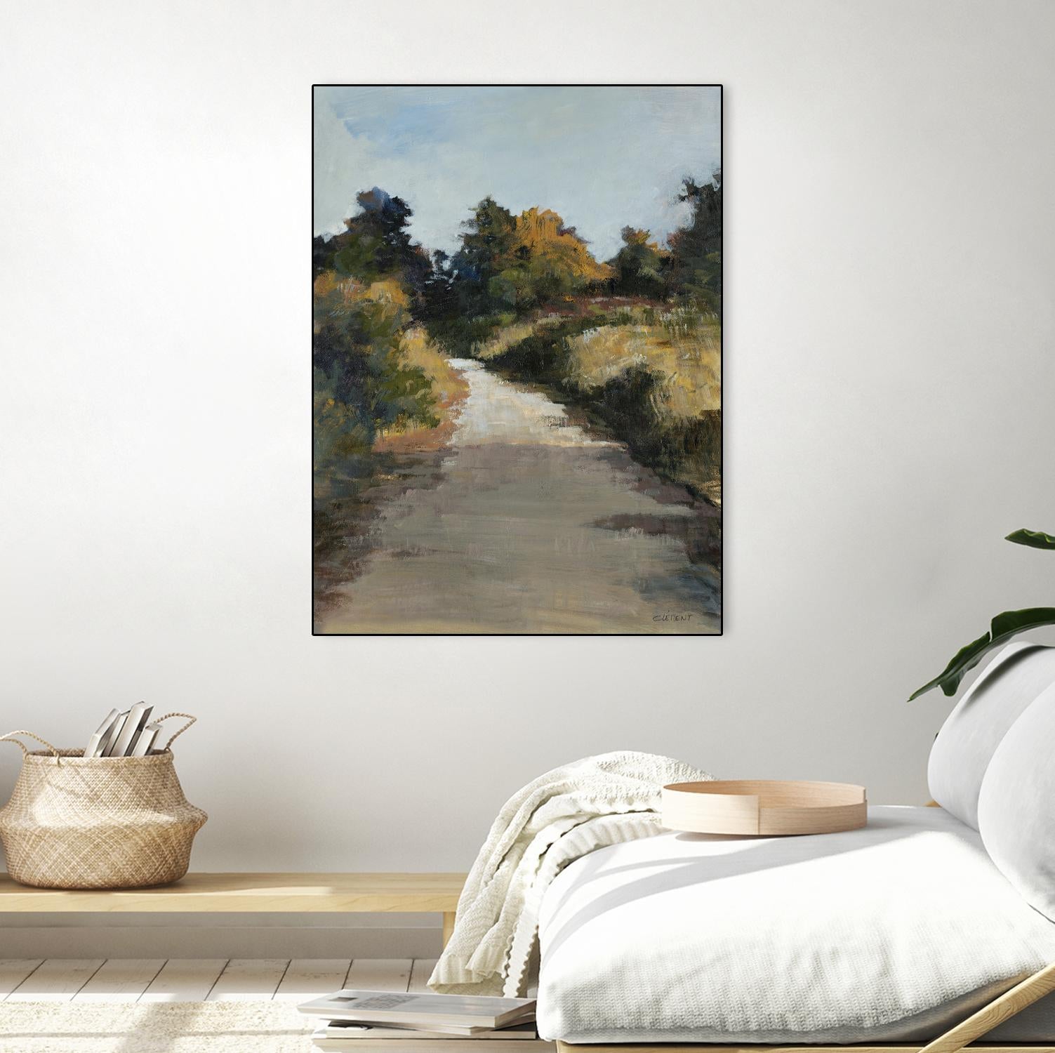 Secret Path by Jacques Clement on GIANT ART - beige landscape route