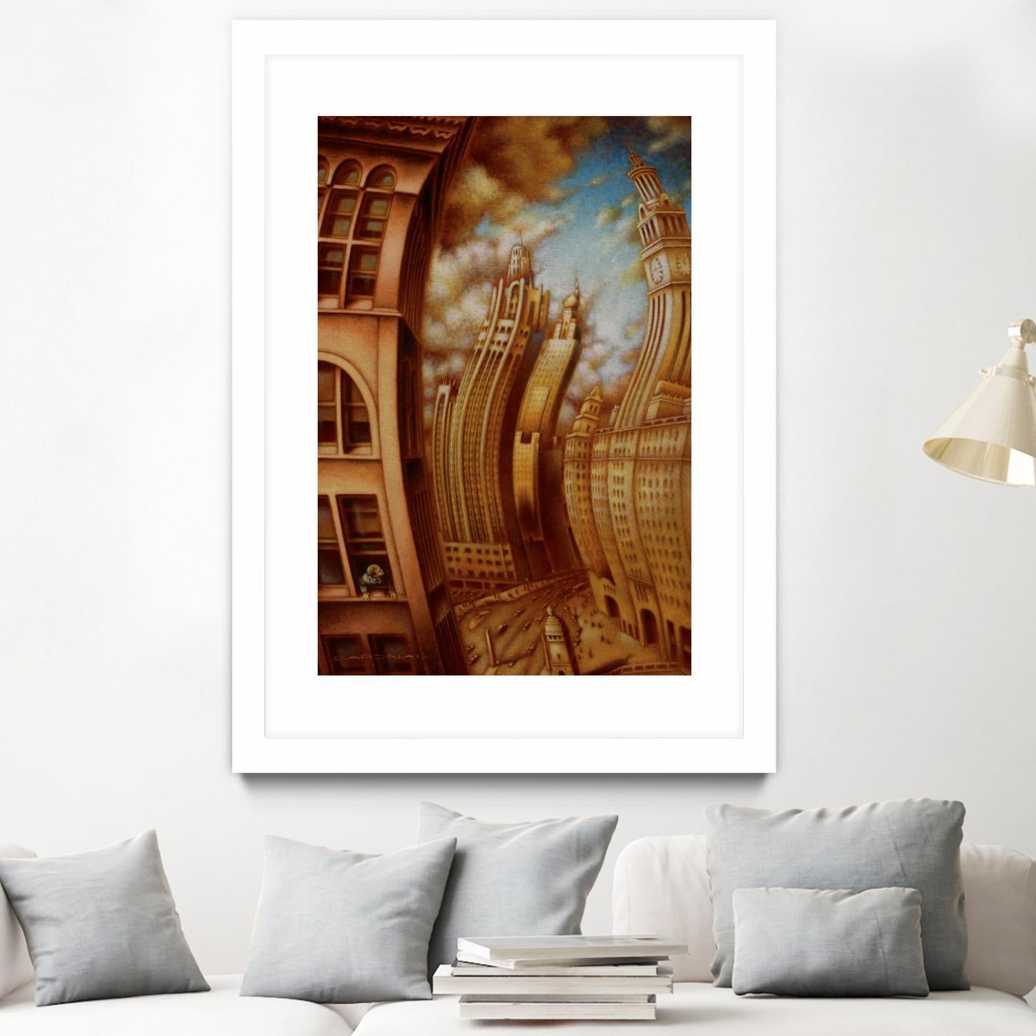 Les ondes seismiques by Alain Cardinal on GIANT ART - gold architecture gratte ciel