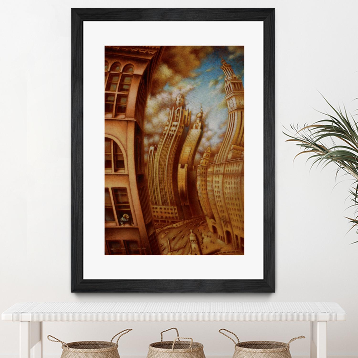 Les ondes seismiques by Alain Cardinal on GIANT ART - gold architecture gratte ciel