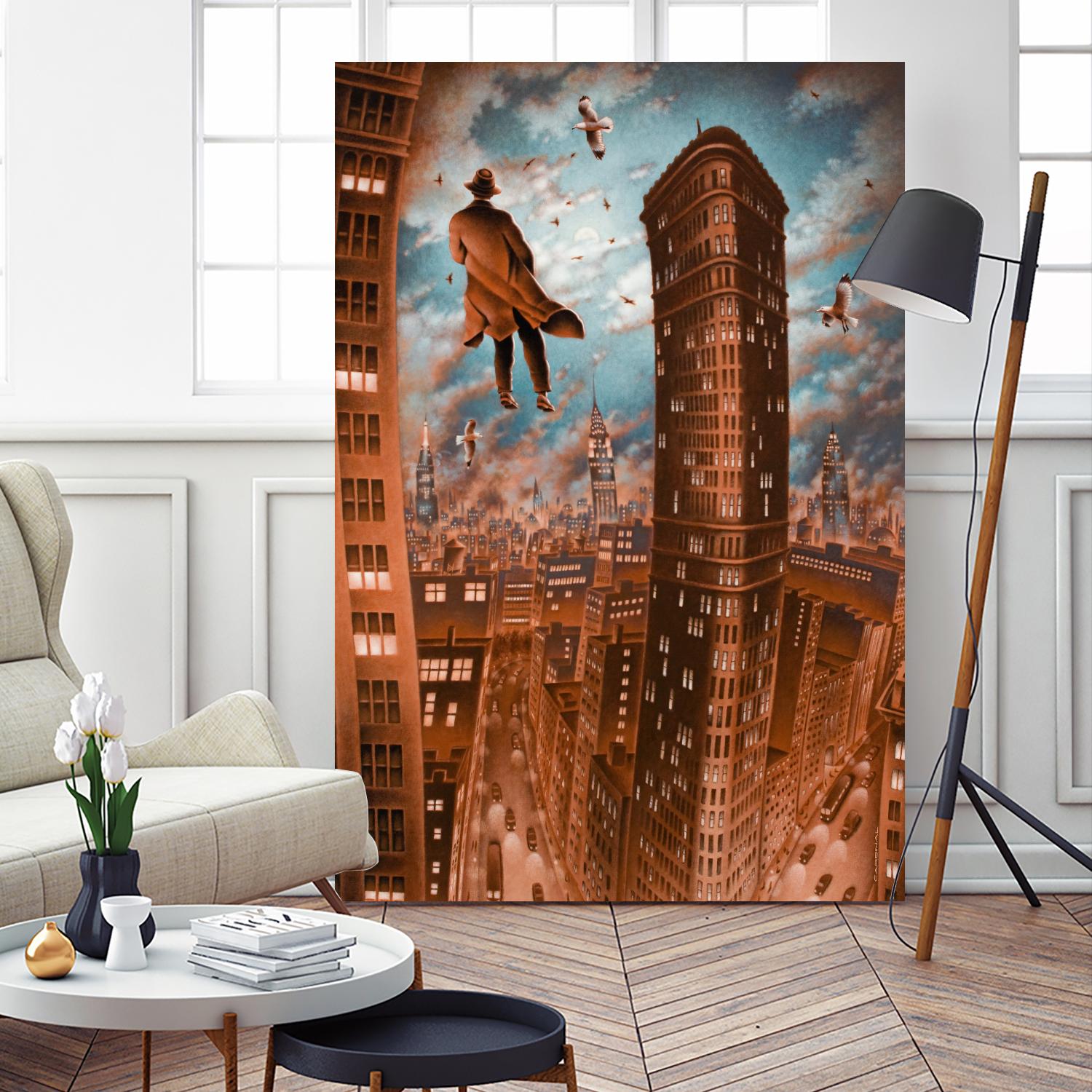 Empire d'argile by Alain Cardinal on GIANT ART - beige whimsical la nuit