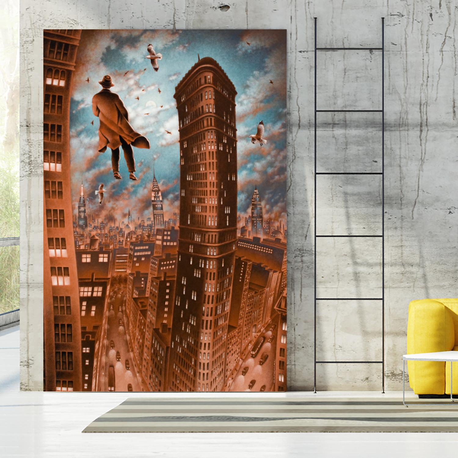Empire d'argile by Alain Cardinal on GIANT ART - beige whimsical la nuit