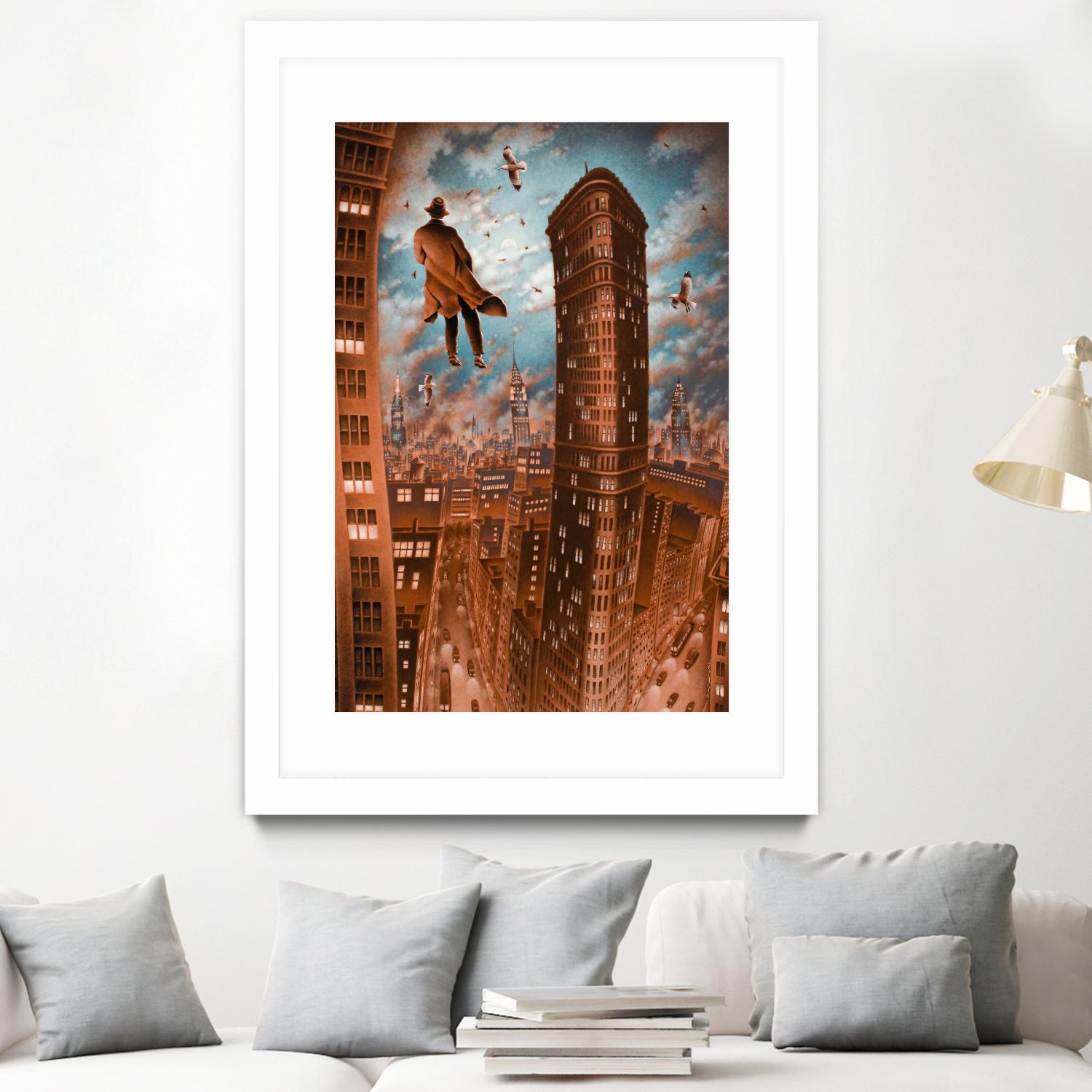 Empire d'argile by Alain Cardinal on GIANT ART - beige whimsical la nuit