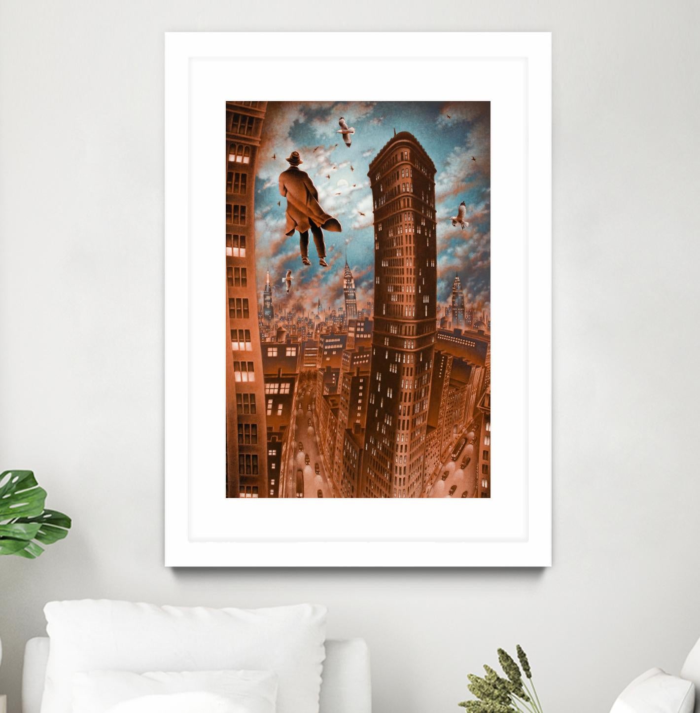 Empire d'argile by Alain Cardinal on GIANT ART - beige whimsical la nuit