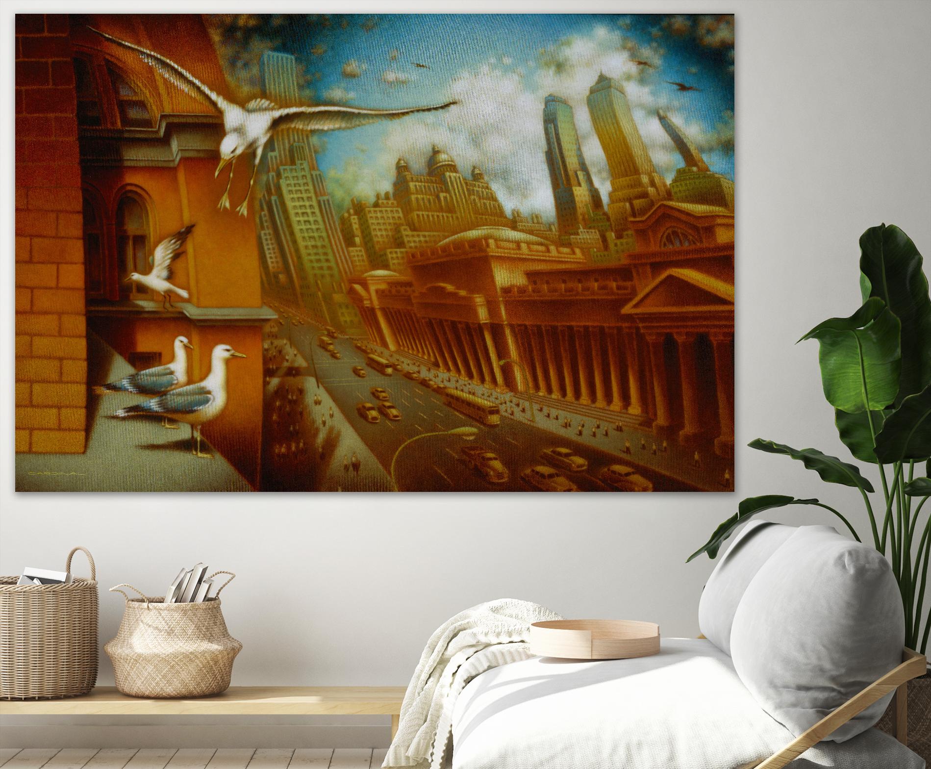 La nouvelle Samarkand by Alain Cardinal on GIANT ART - gold animal mouettes