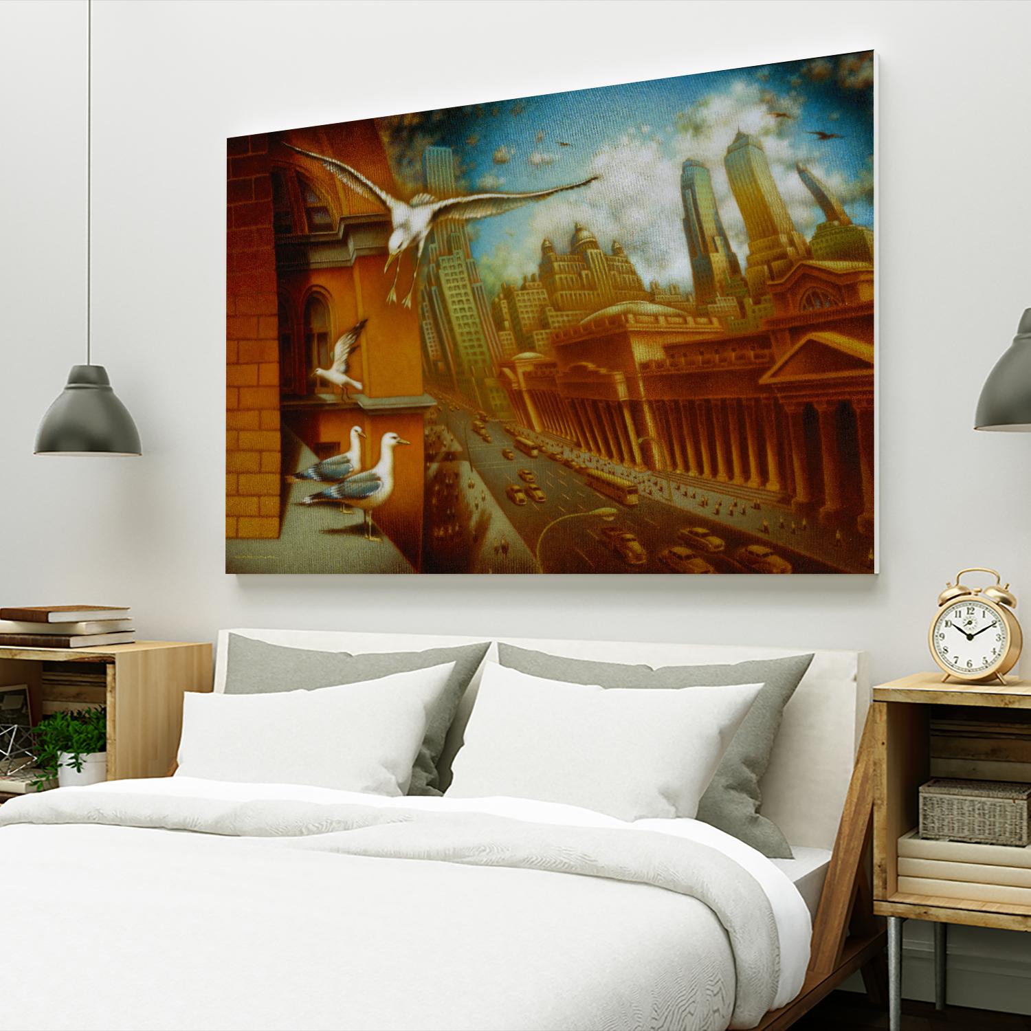 La nouvelle Samarkand by Alain Cardinal on GIANT ART - gold animal mouettes