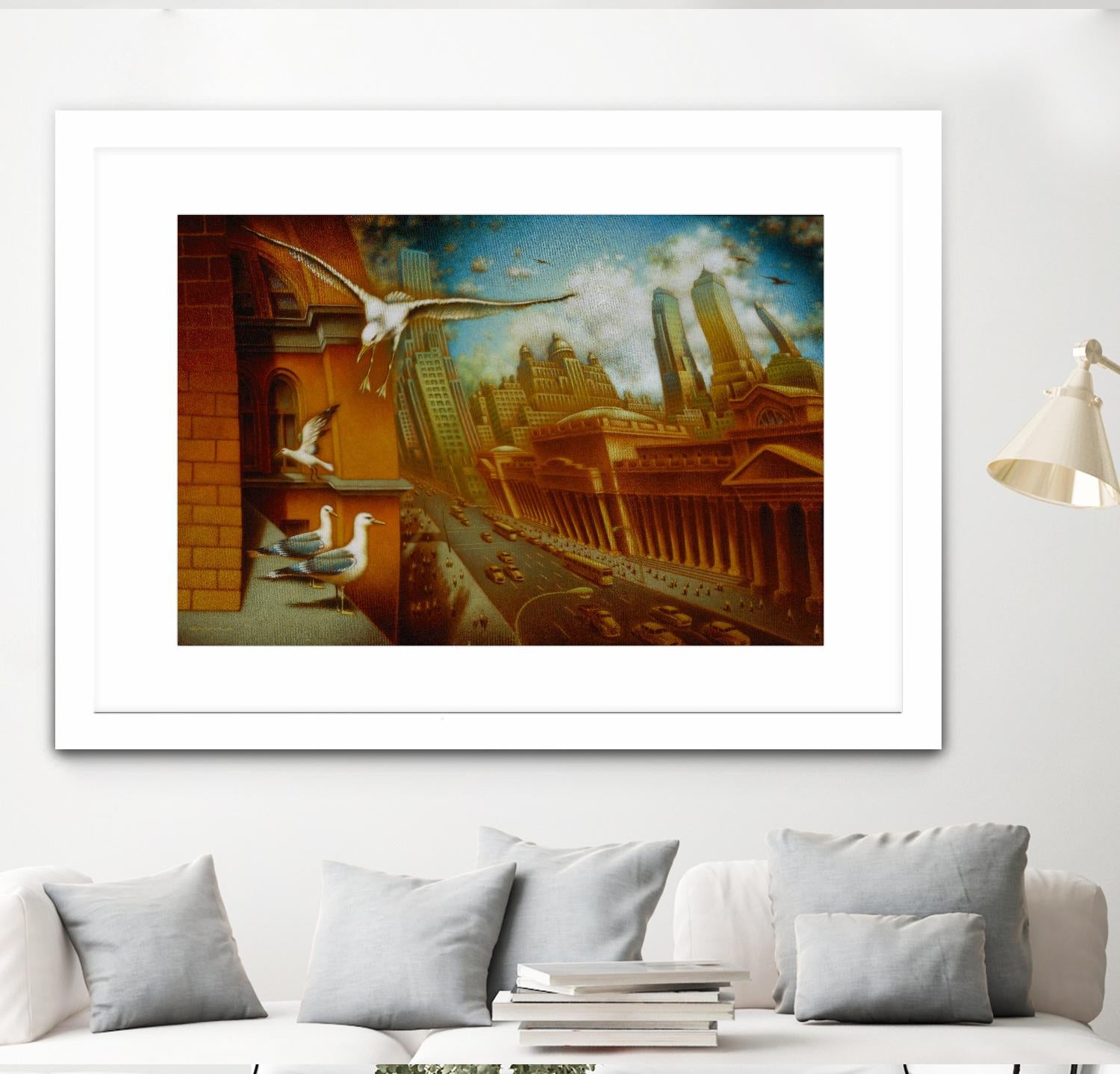 La nouvelle Samarkand by Alain Cardinal on GIANT ART - gold animal mouettes