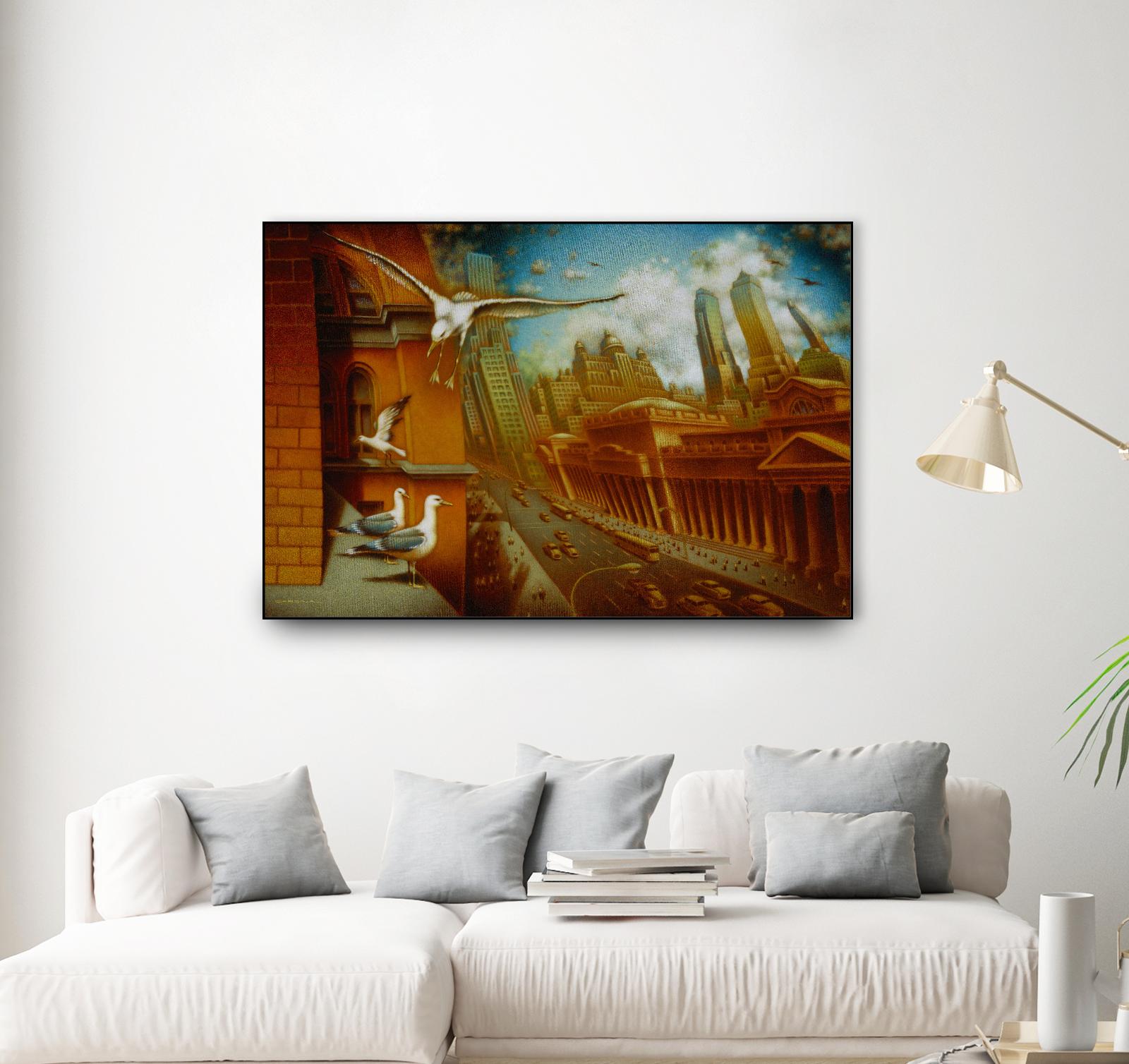 La nouvelle Samarkand by Alain Cardinal on GIANT ART - gold animal mouettes