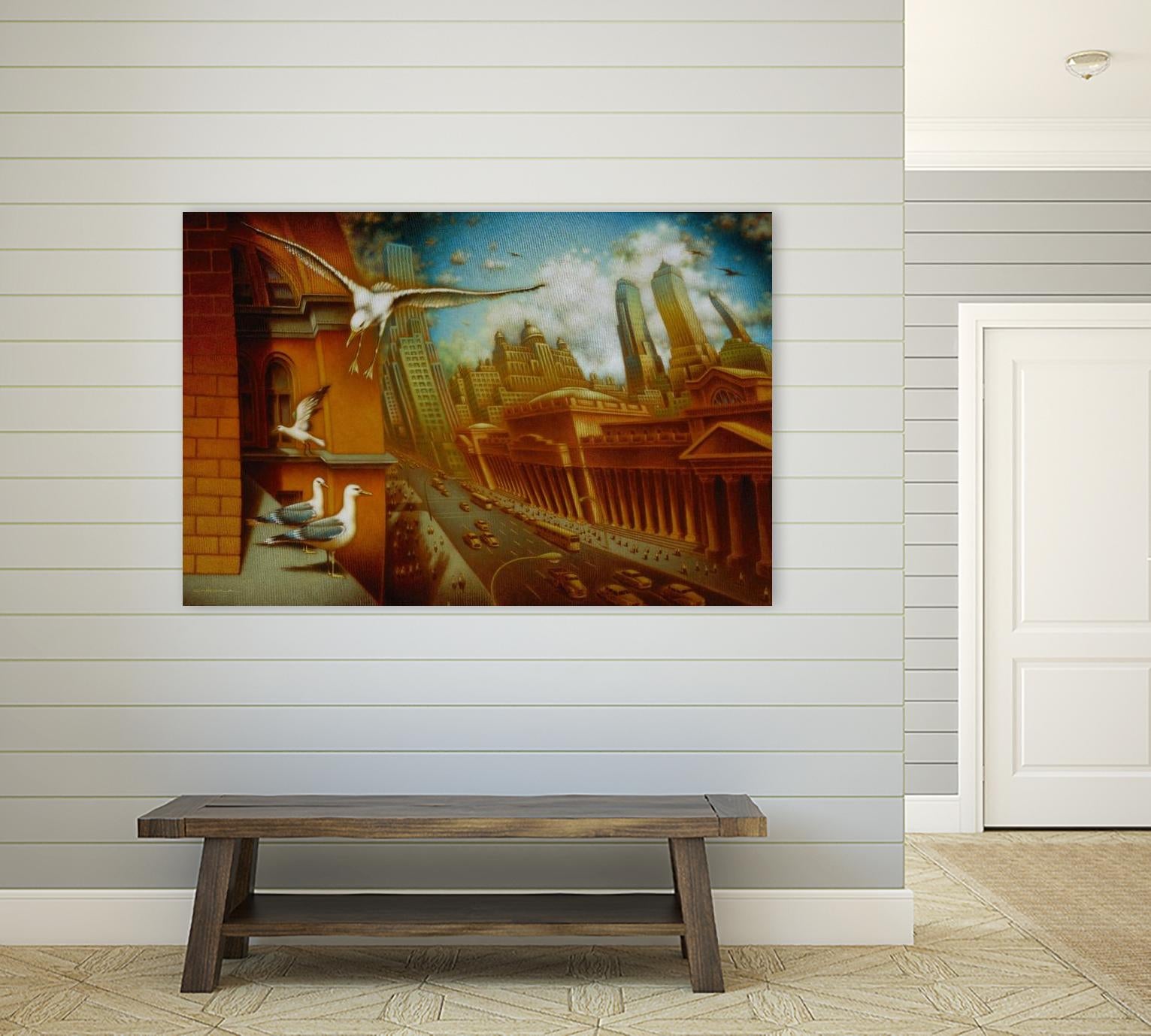 La nouvelle Samarkand by Alain Cardinal on GIANT ART - gold animal mouettes