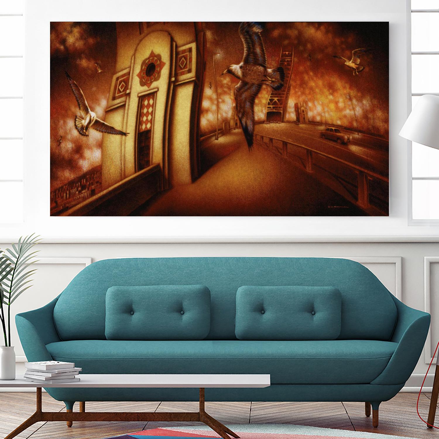 Via Andalucia 2 by Alain Cardinal on GIANT ART - red animal mouettes