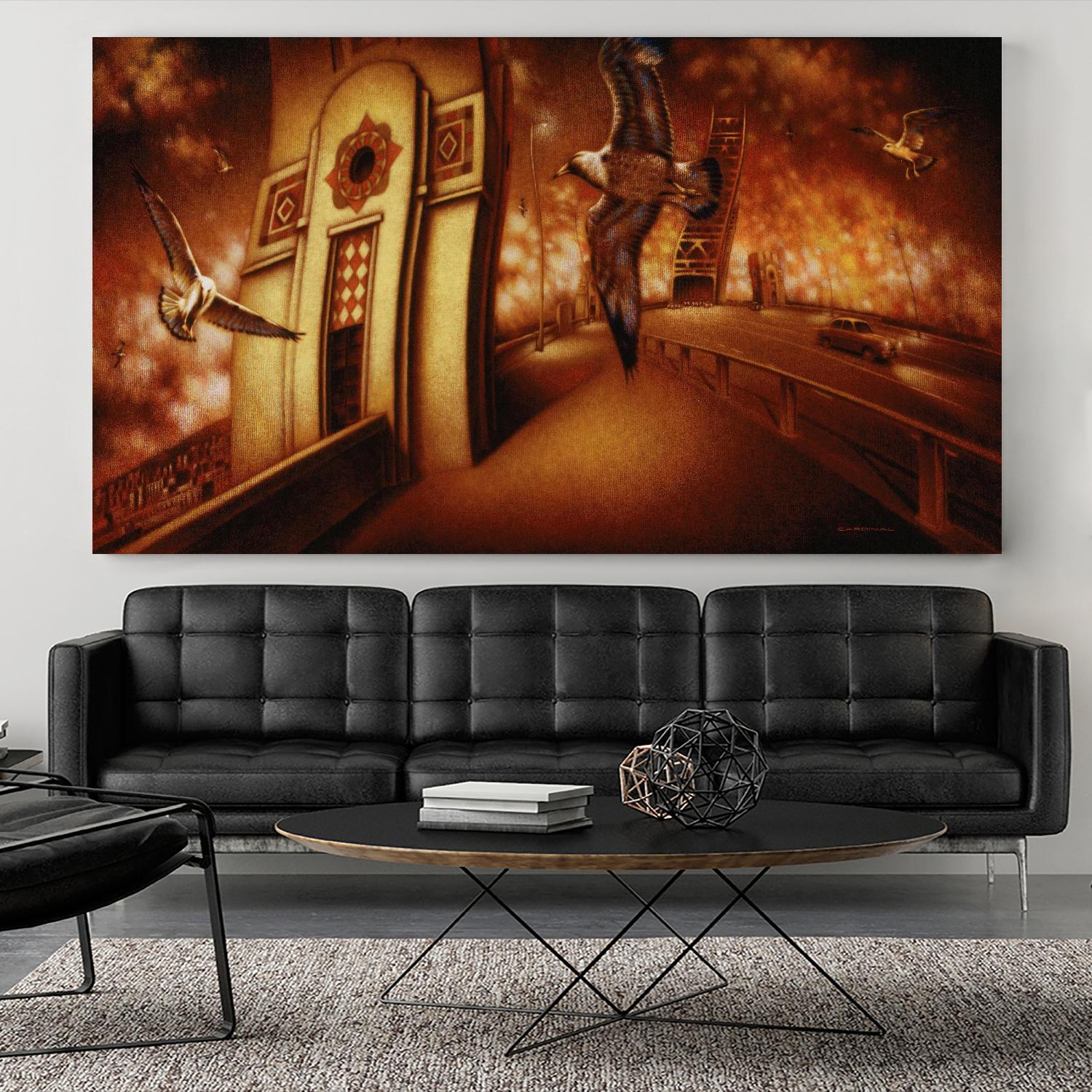 Via Andalucia 2 by Alain Cardinal on GIANT ART - red animal mouettes