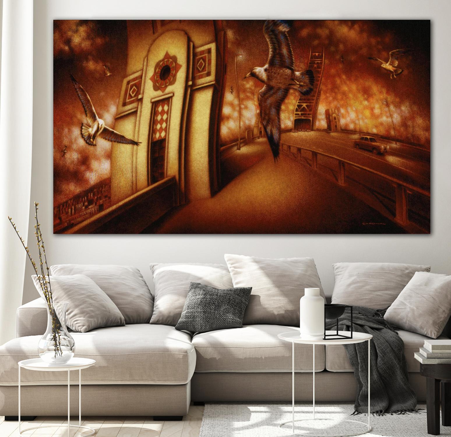 Via Andalucia 2 by Alain Cardinal on GIANT ART - red animal mouettes