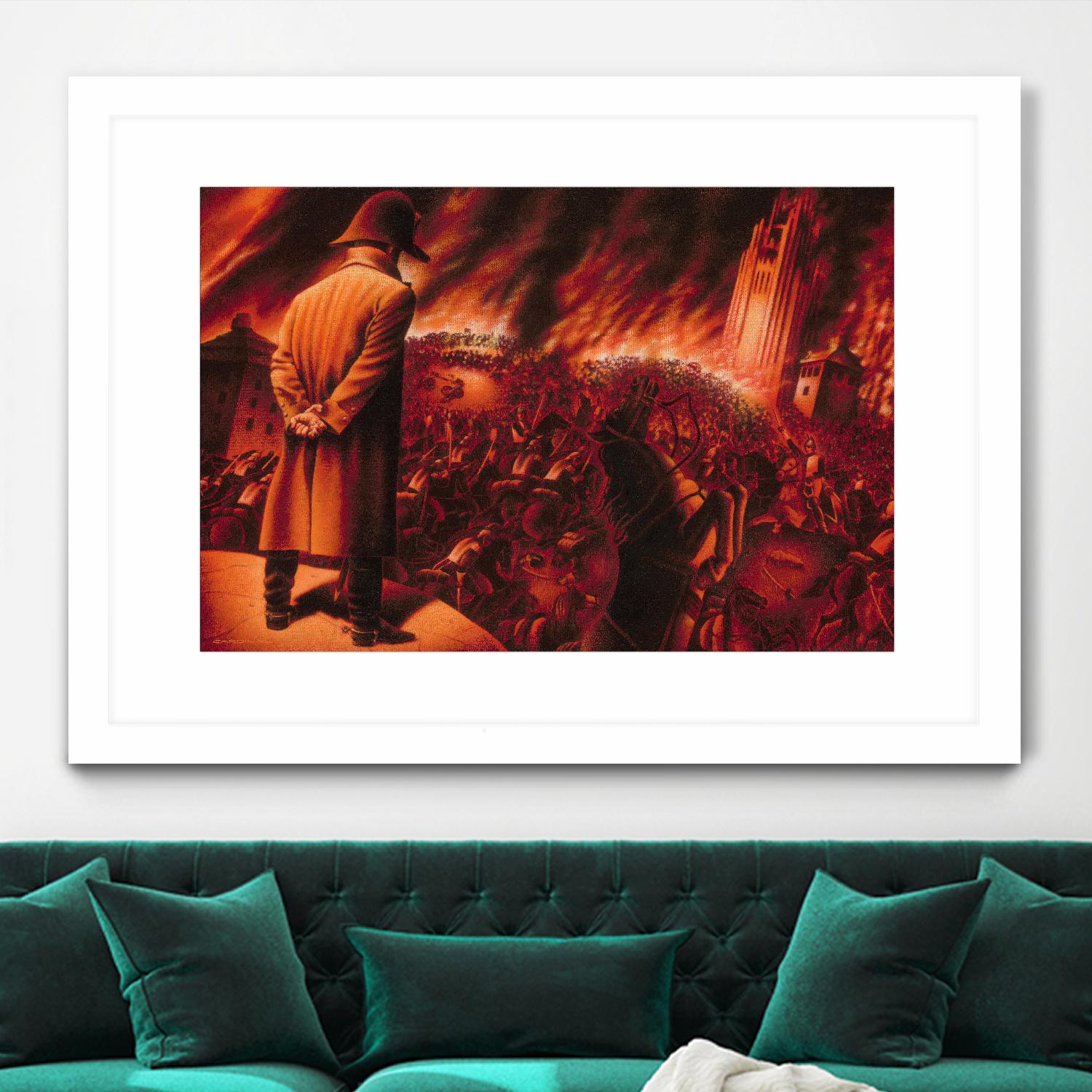 Ira Imperatoris by Alain Cardinal on GIANT ART - red figurative napoleon