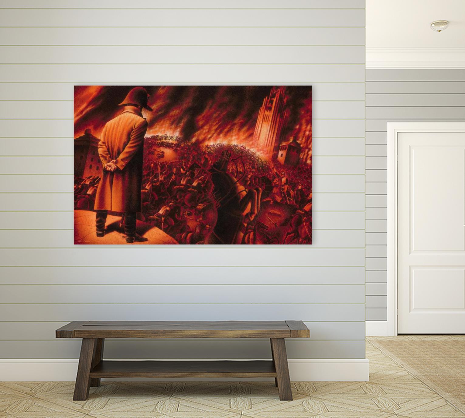 Ira Imperatoris by Alain Cardinal on GIANT ART - red figurative napoleon