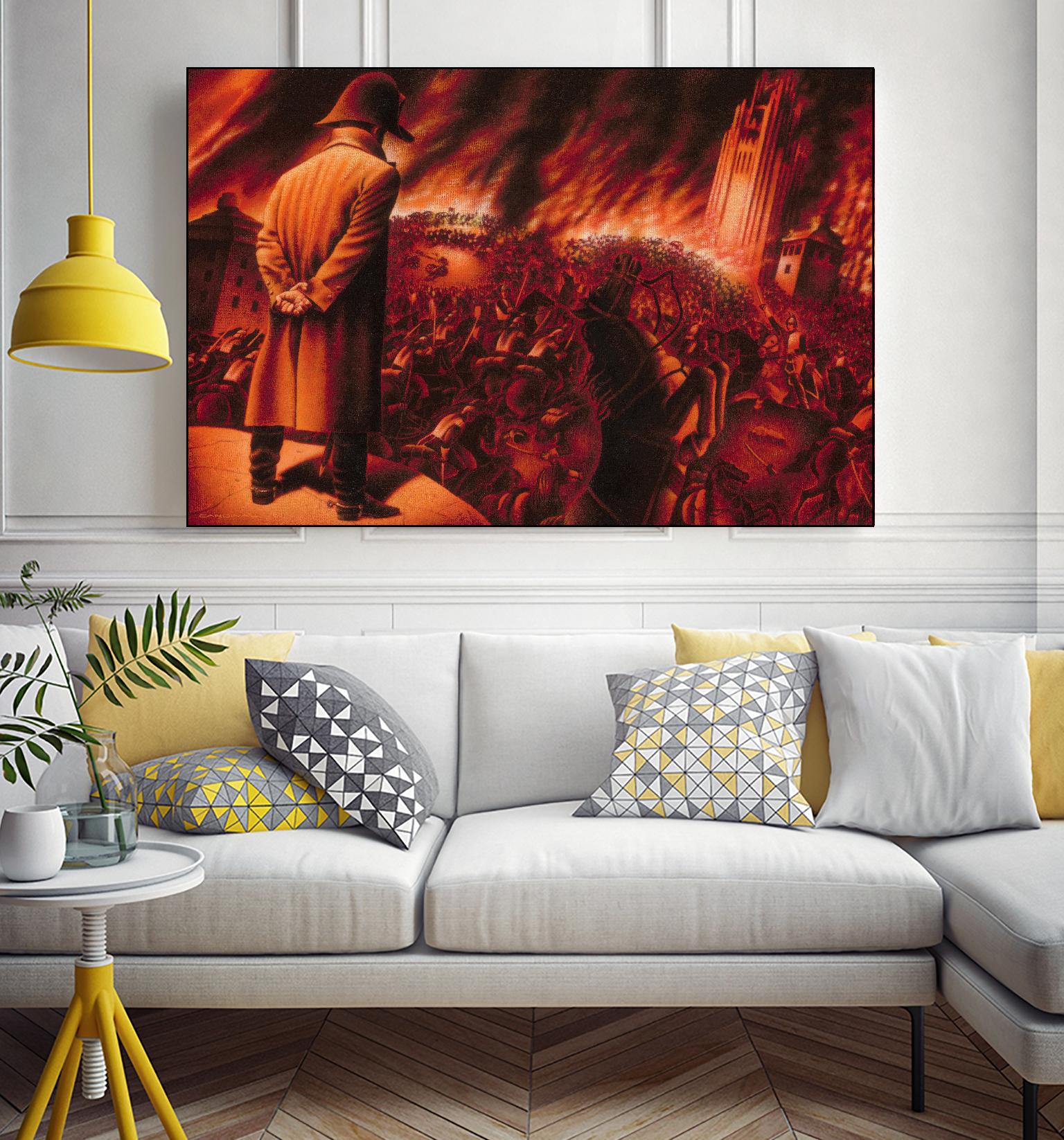 Ira Imperatoris by Alain Cardinal on GIANT ART - red figurative napoleon