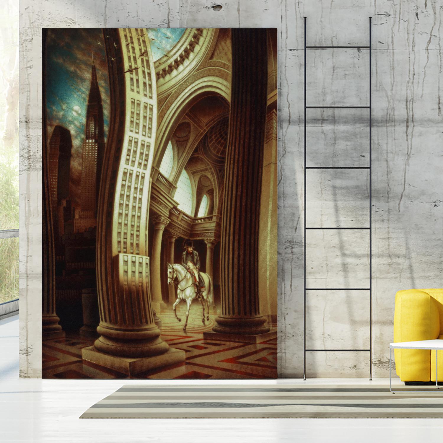 La rôdeur du Pantheon by Alain Cardinal on GIANT ART - beige whimsical napoleon