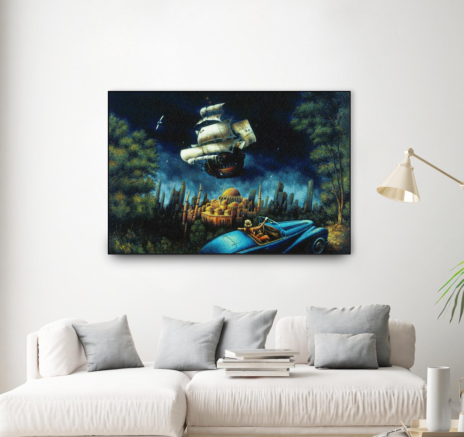 L'illusion du Mirage by Alain Cardinal on GIANT ART - beige figurative palace