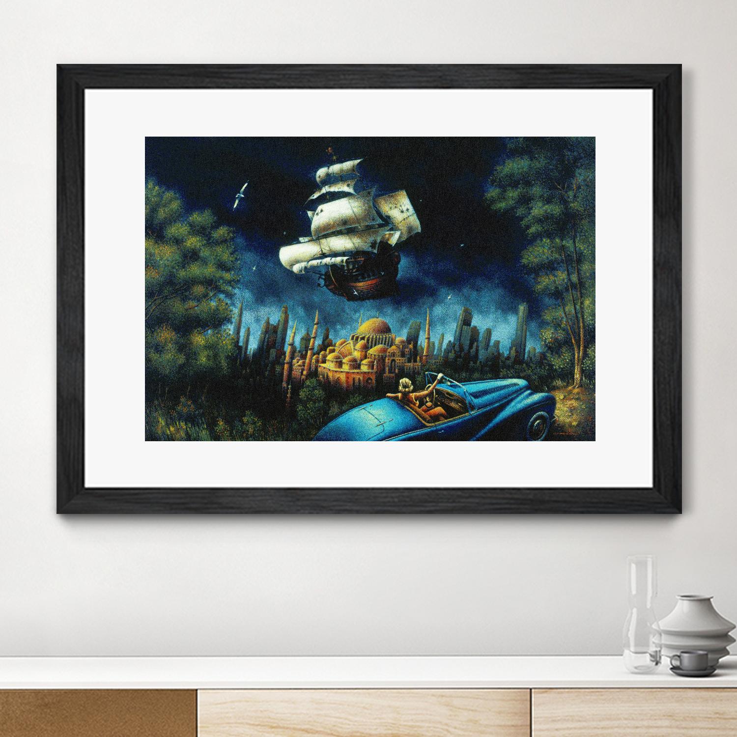 L'illusion du Mirage by Alain Cardinal on GIANT ART - beige figurative palace