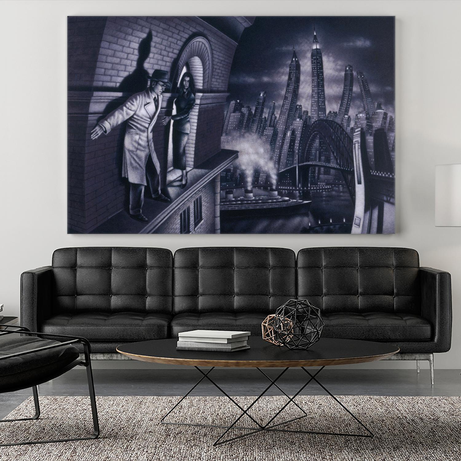 Série noire 3 by Alain Cardinal on GIANT ART - black black & white la nuit