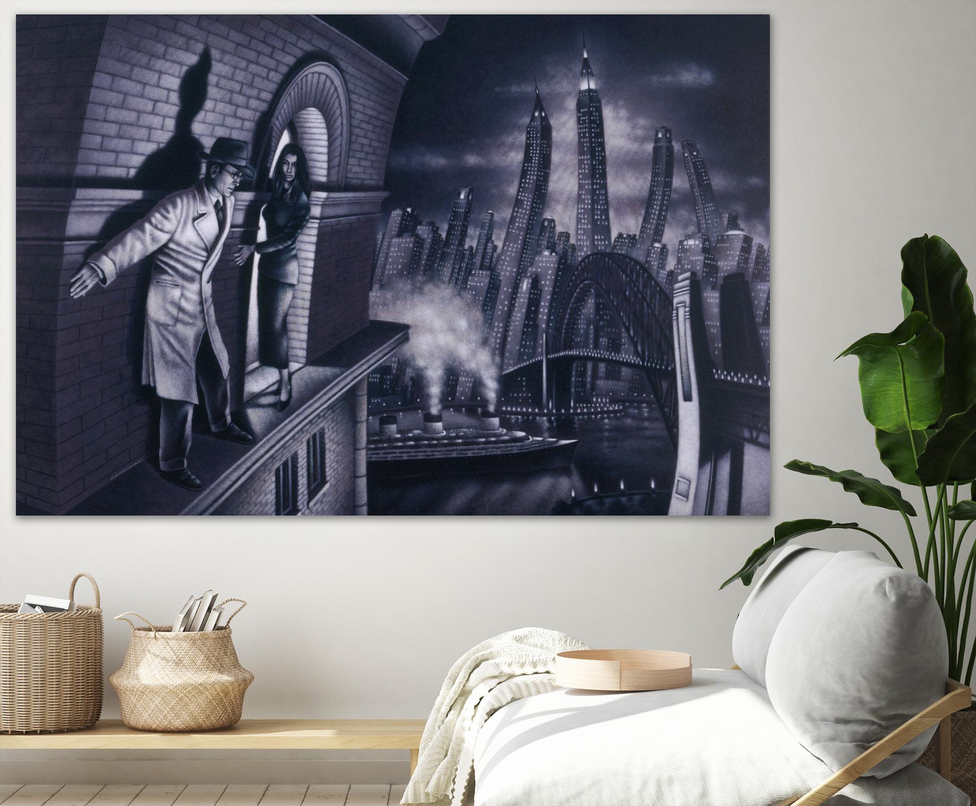 Série noire 3 by Alain Cardinal on GIANT ART - black black & white la nuit