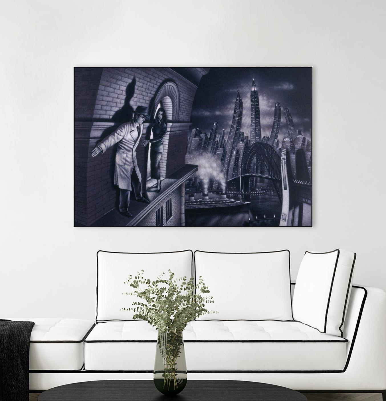 Série noire 3 by Alain Cardinal on GIANT ART - black black & white la nuit