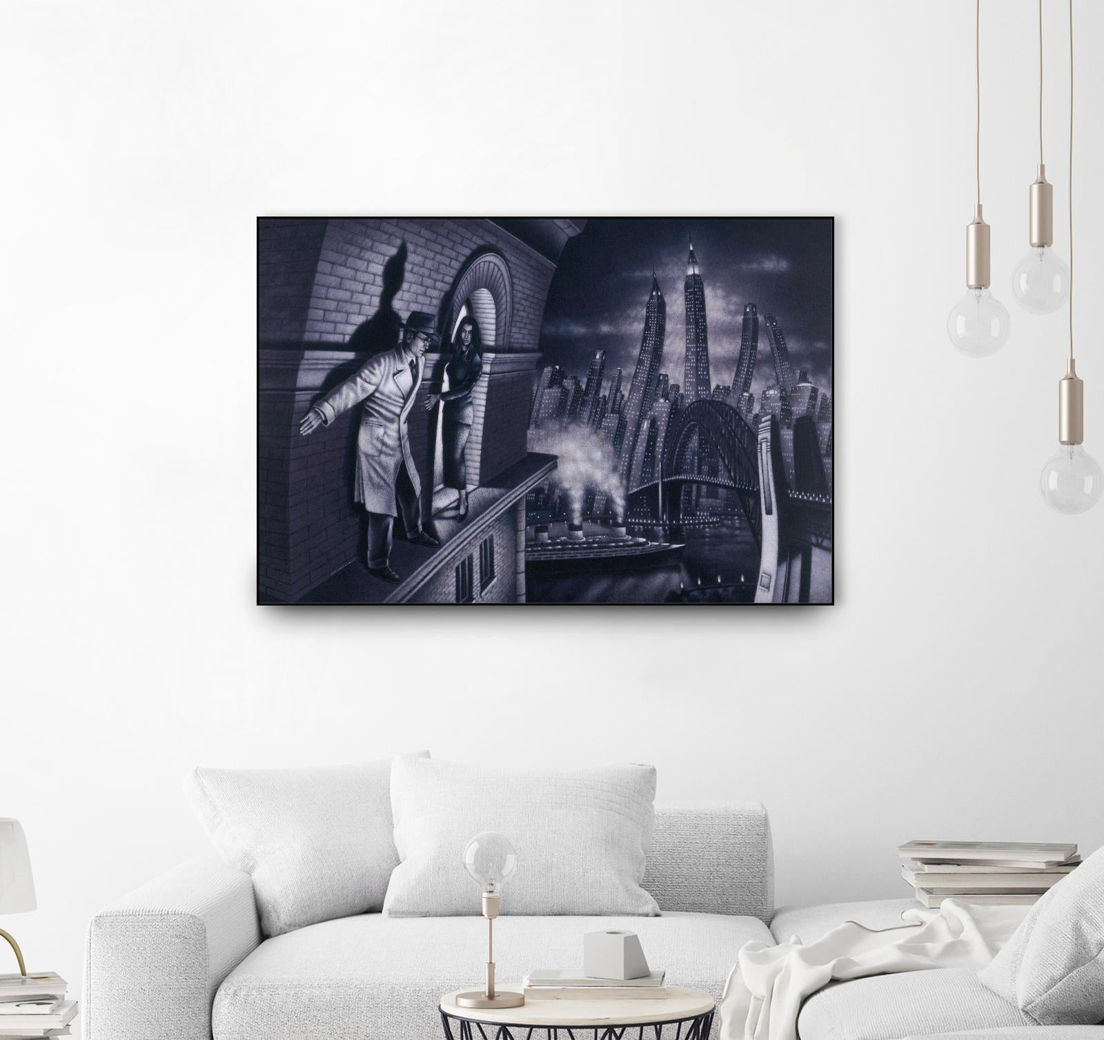 Série noire 3 by Alain Cardinal on GIANT ART - black black & white la nuit