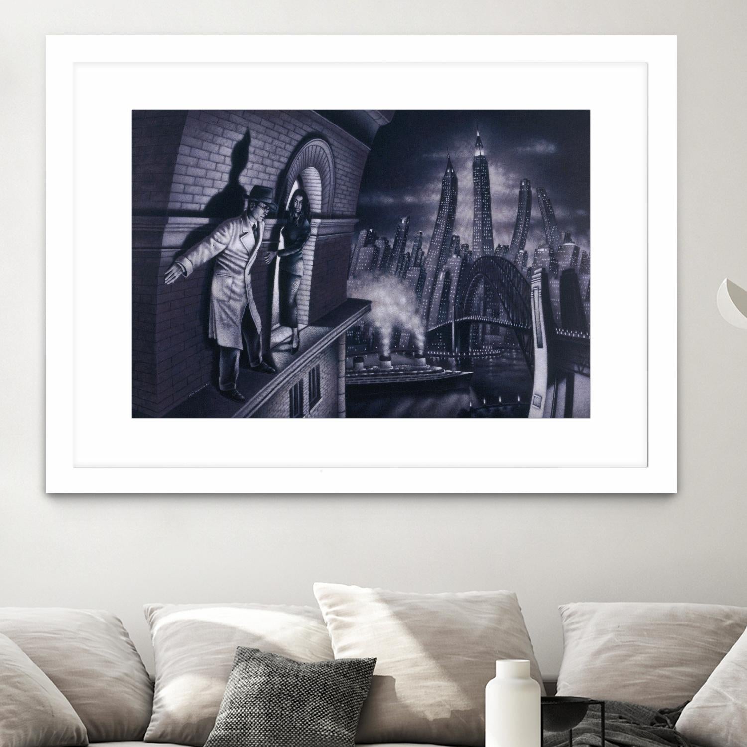 Série noire 3 by Alain Cardinal on GIANT ART - black black & white la nuit