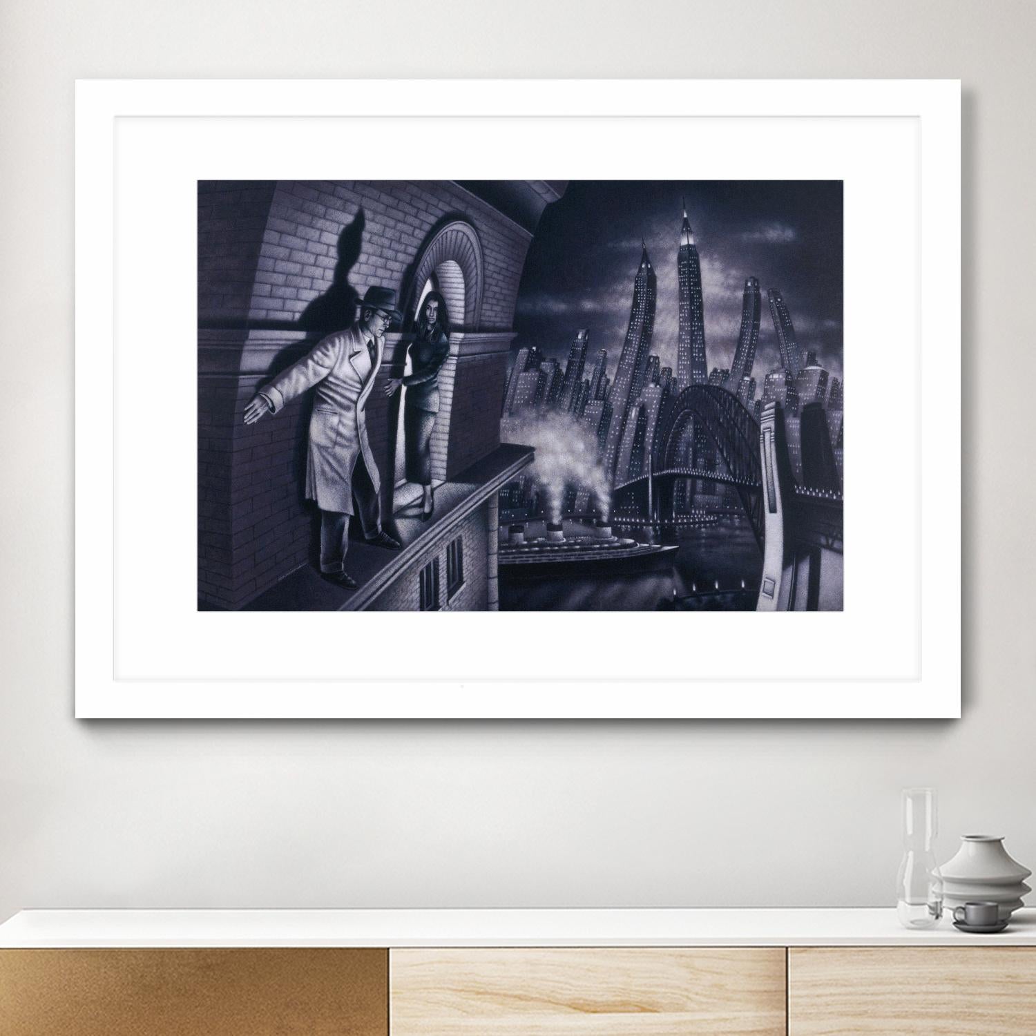 Série noire 3 by Alain Cardinal on GIANT ART - black black & white la nuit